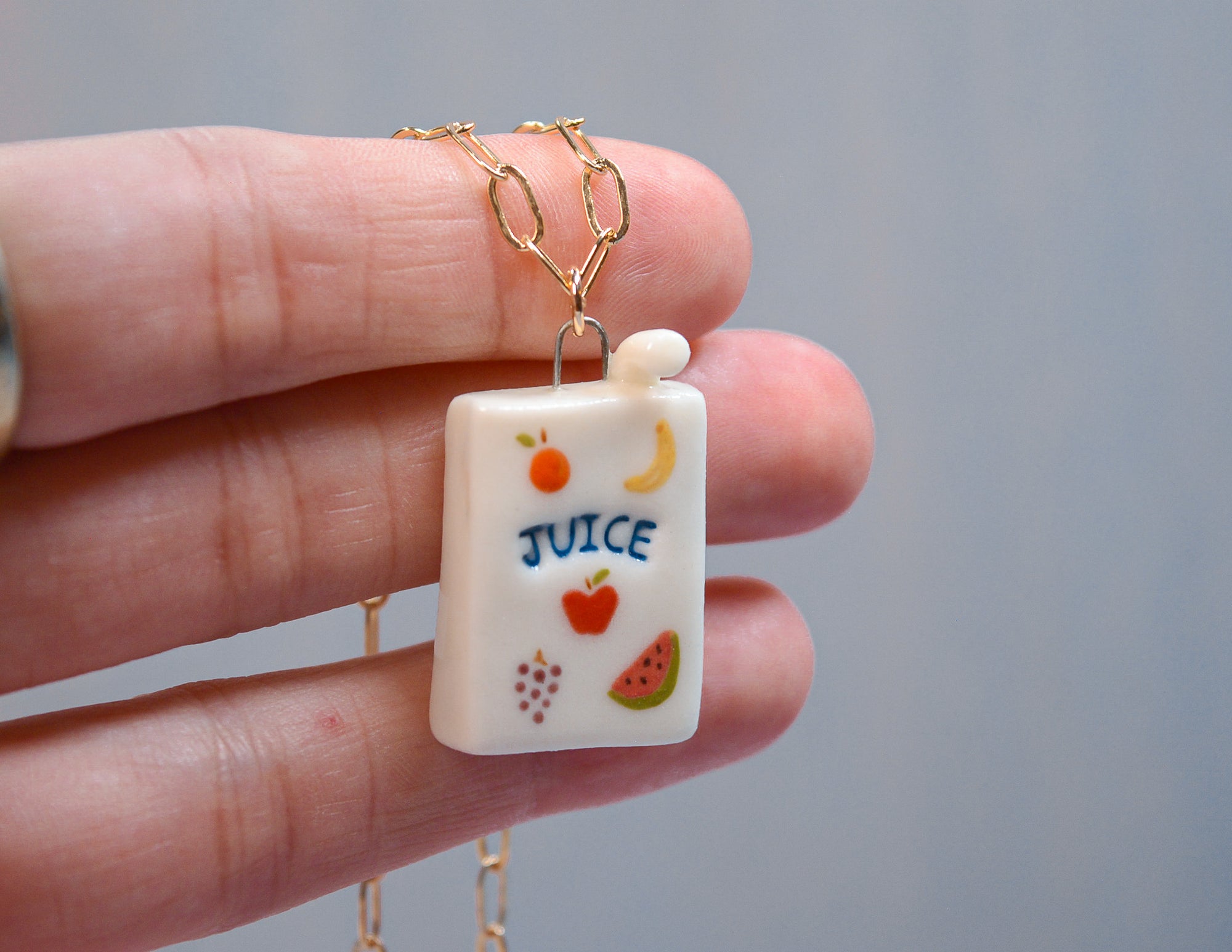 Juice Box Necklace