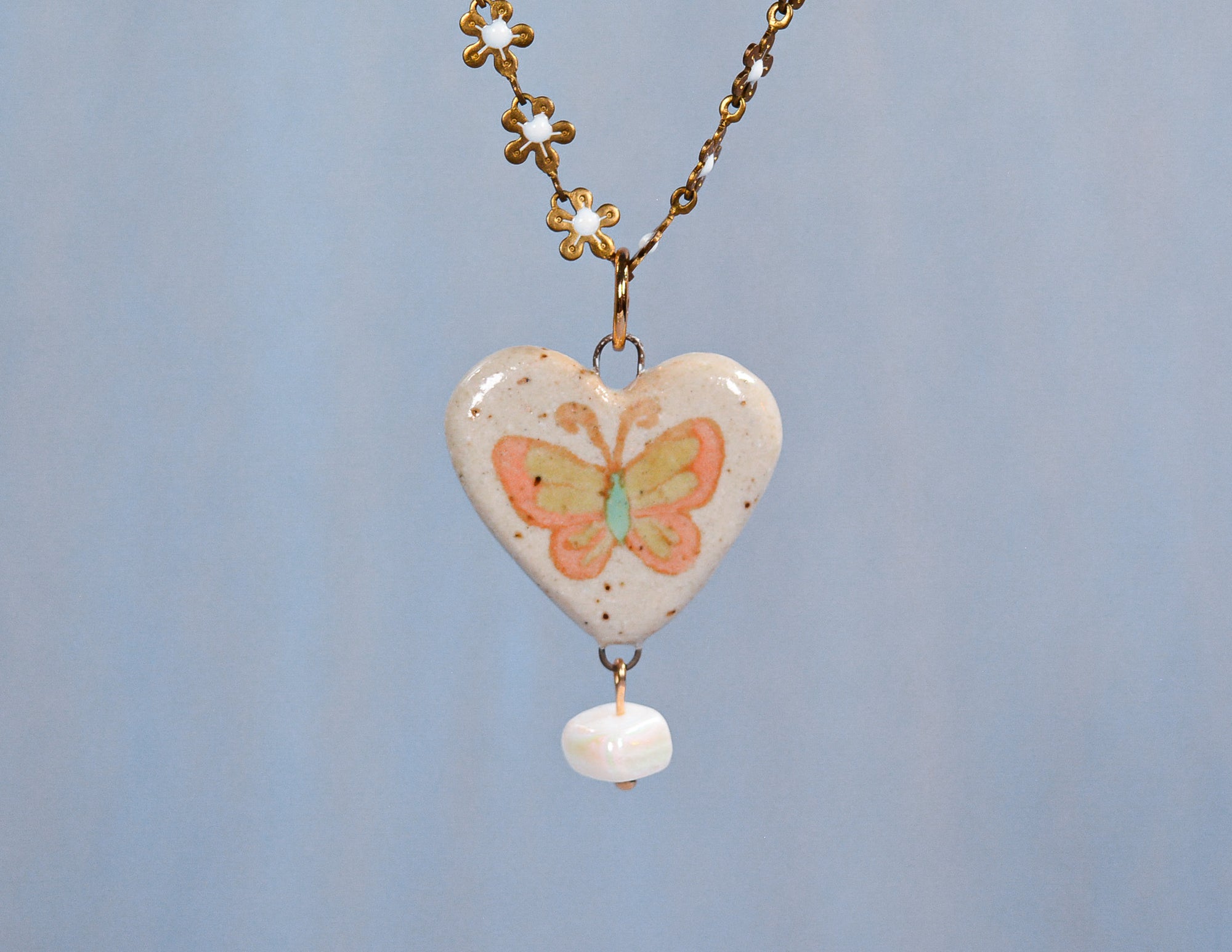 Butterfly Heart Necklace