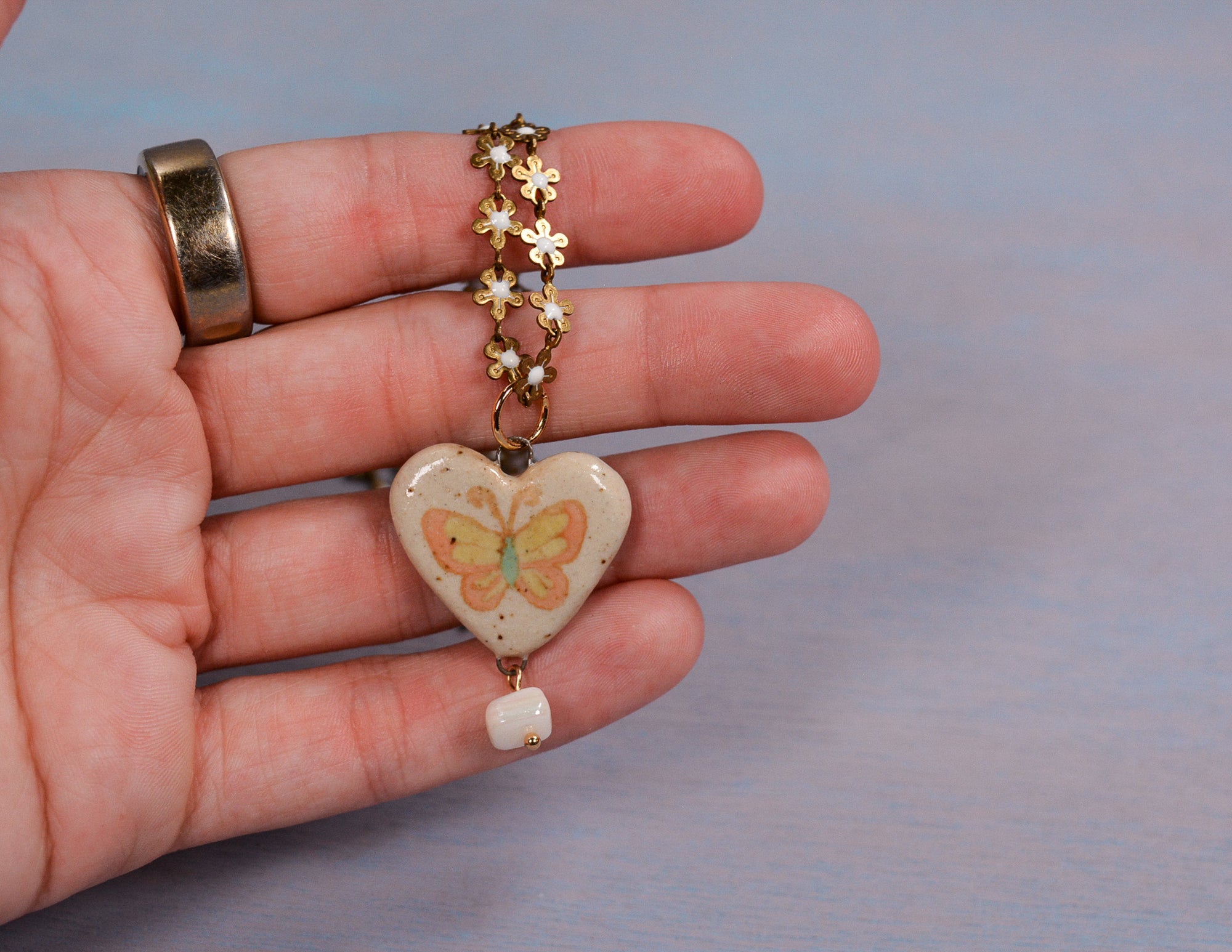 Butterfly Heart Necklace