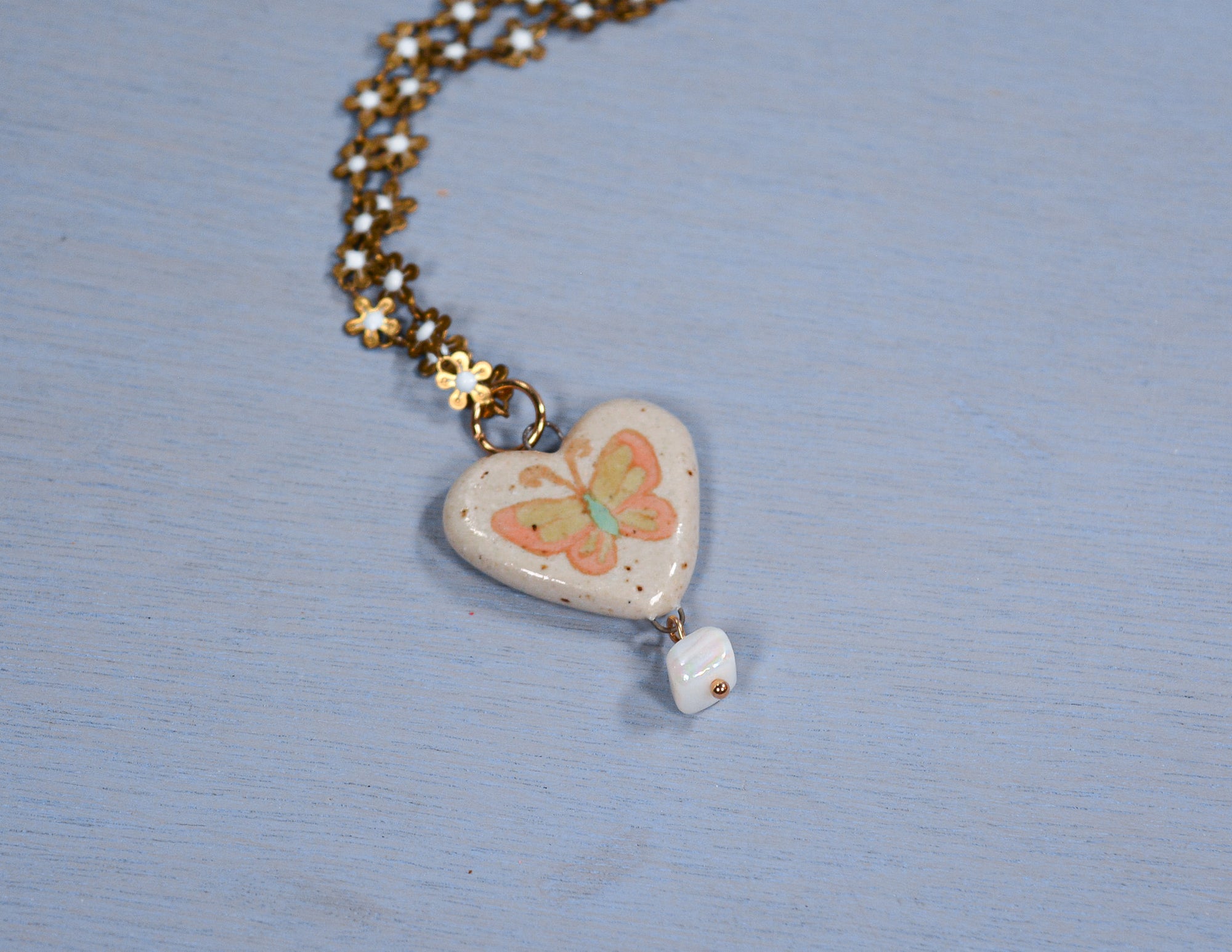 Butterfly Heart Necklace