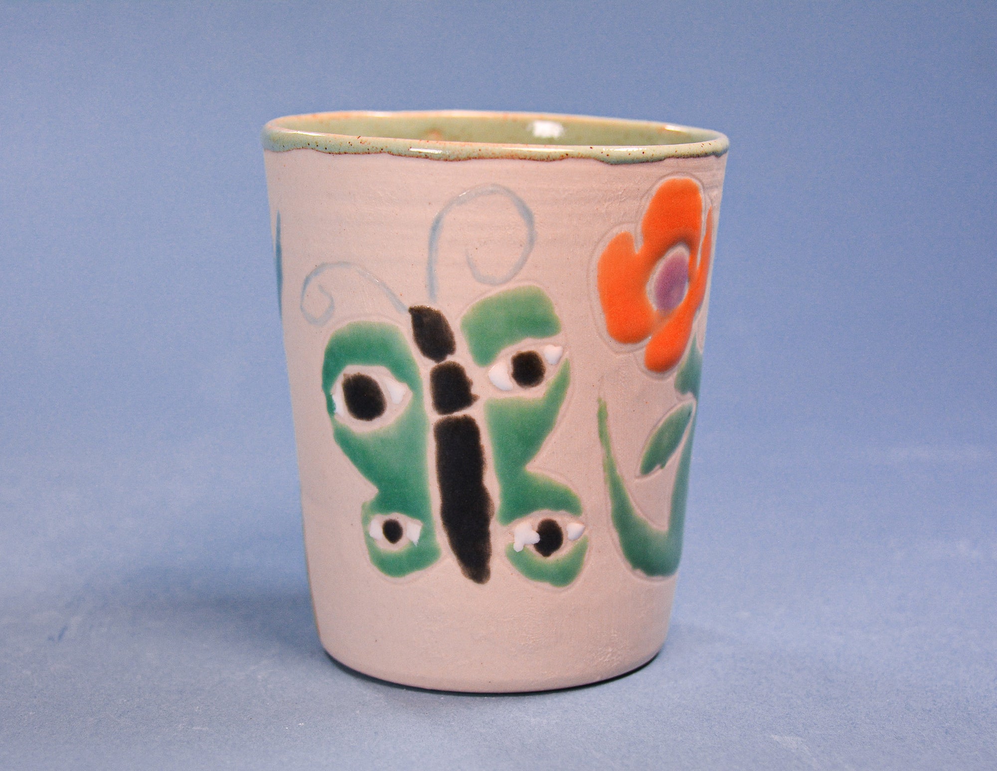 Bee and Butterfly Cup