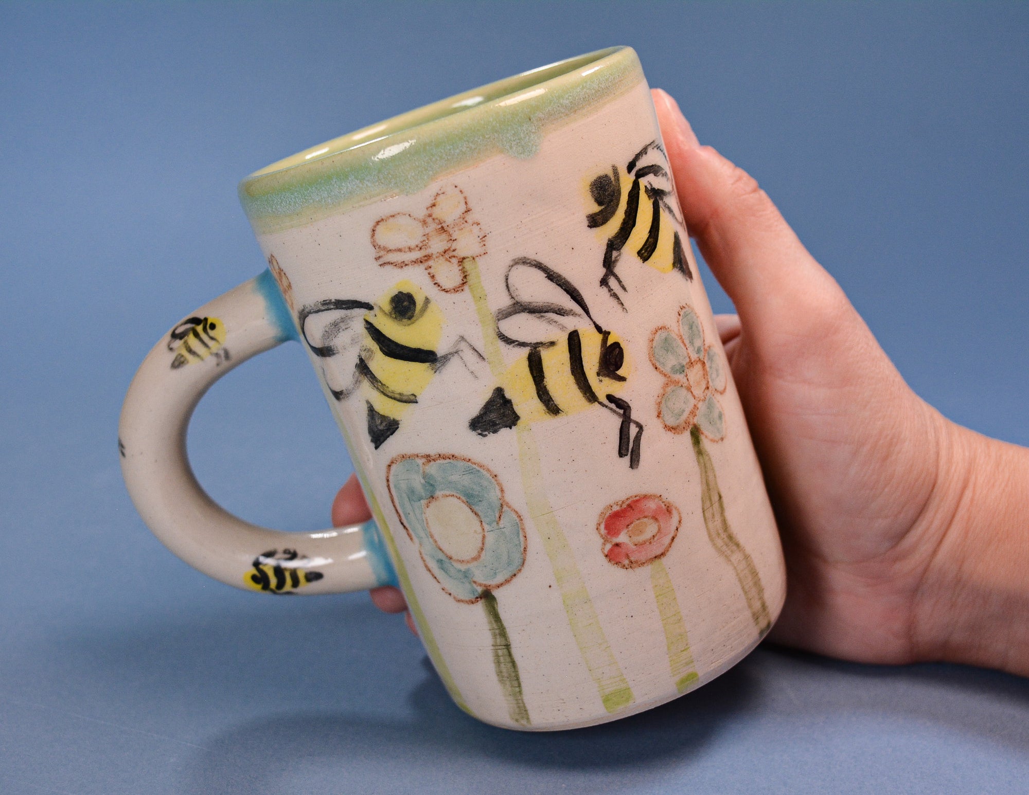 The Bees and the Flowers Mug