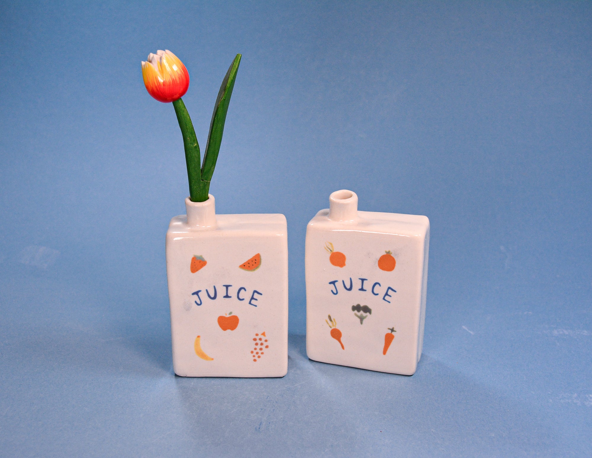 Fruit Medley Juice Box Vase