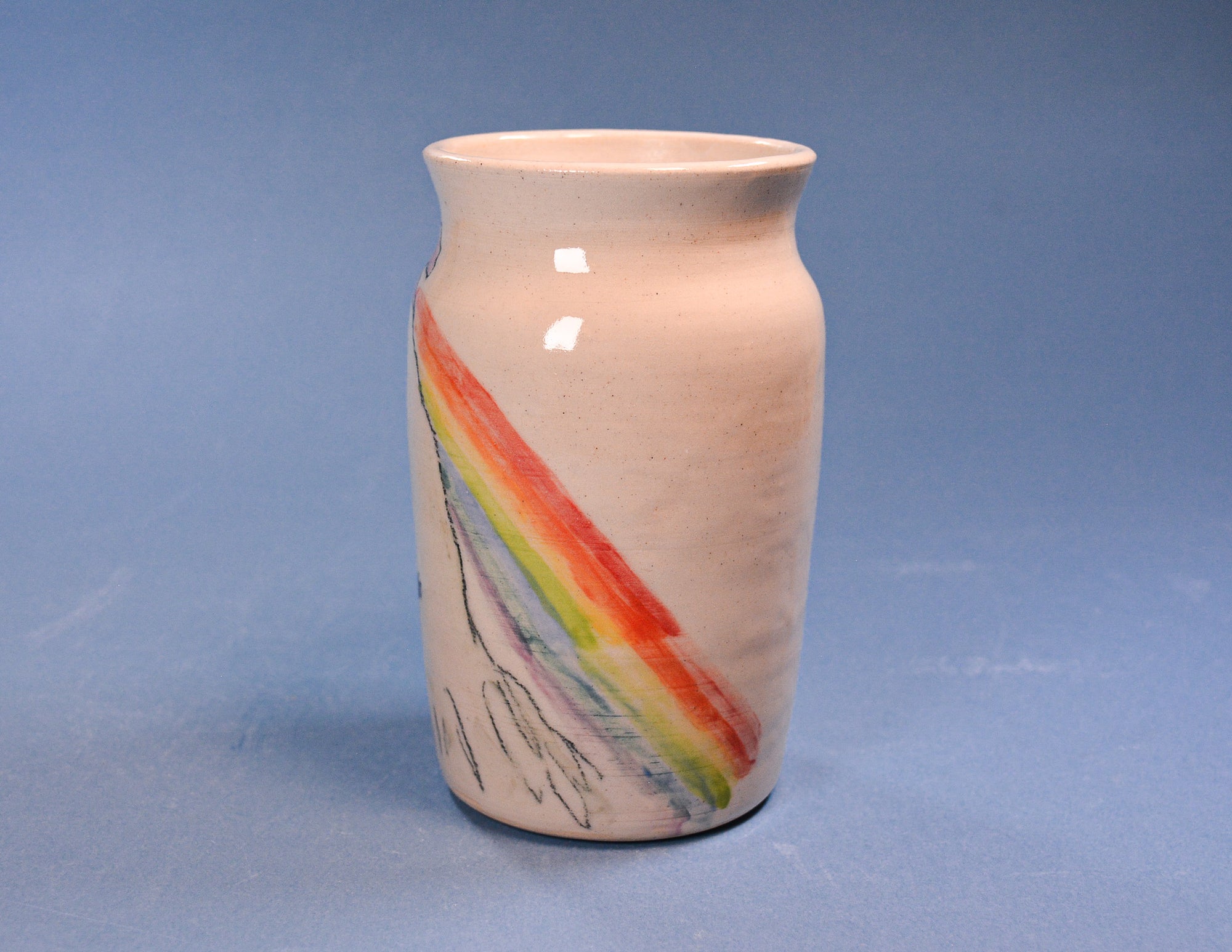 Rainbow Duck Vase