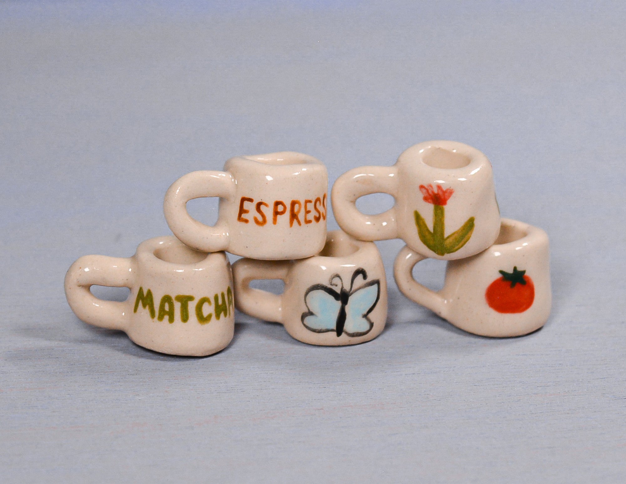 Butterflies Mug Necklace