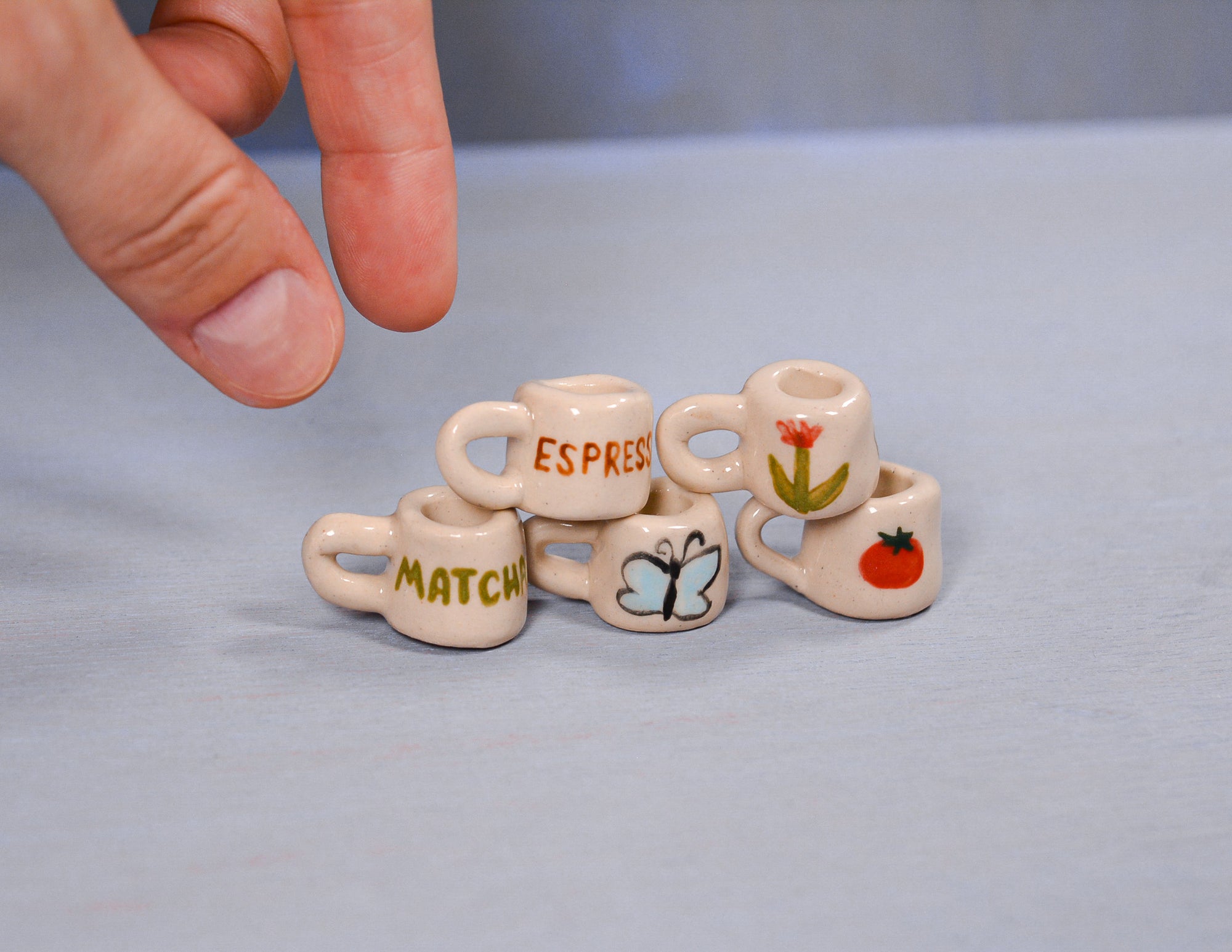 Butterflies Mug Necklace