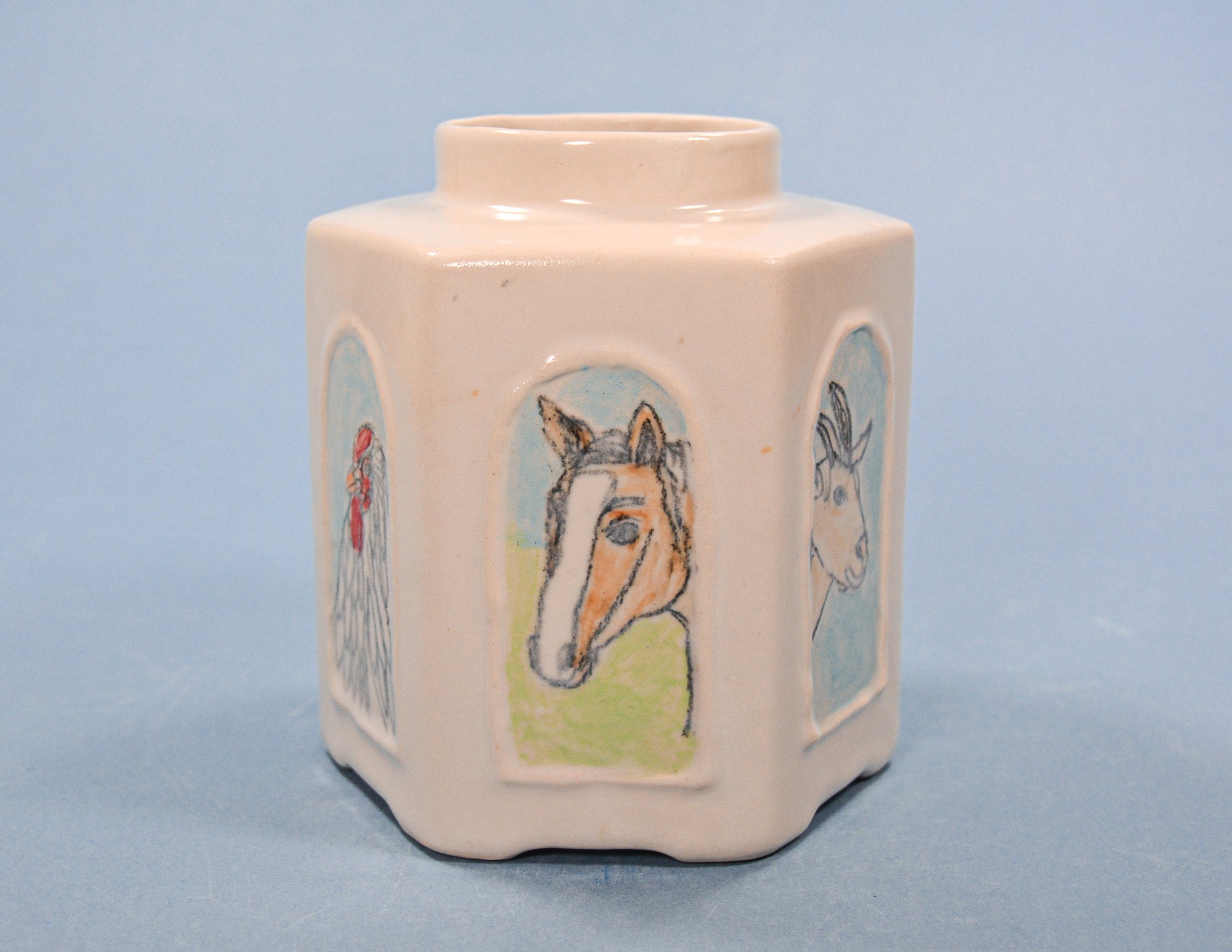 Farm Animals Vase
