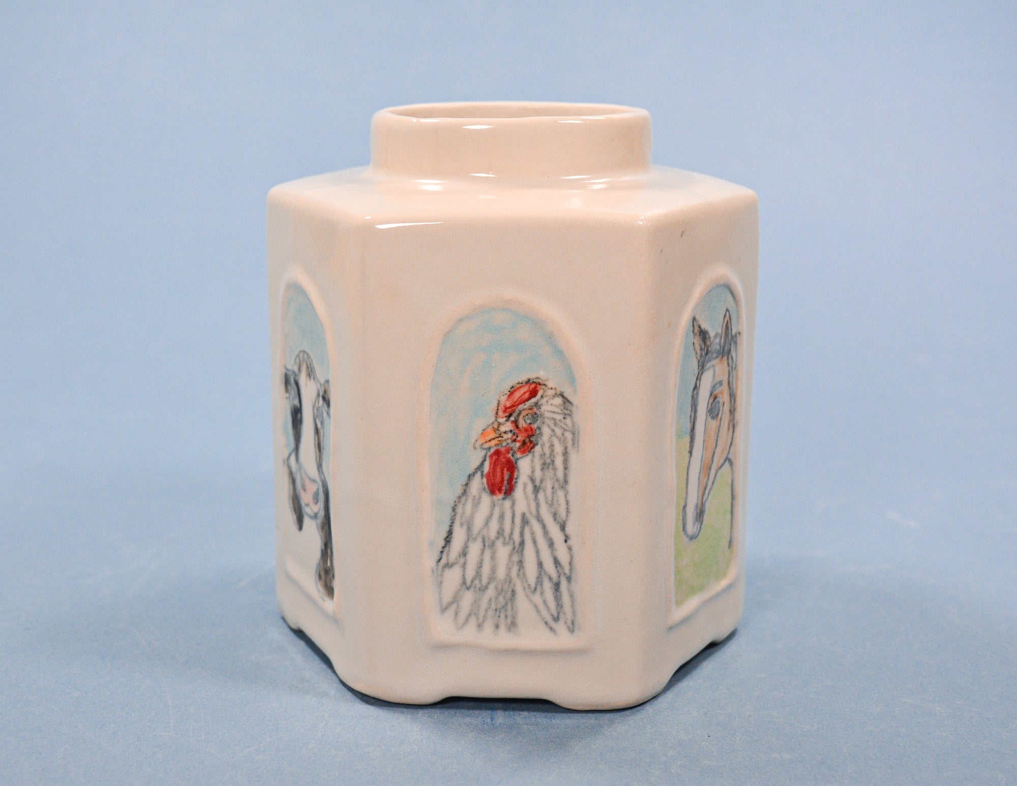 Farm Animals Vase