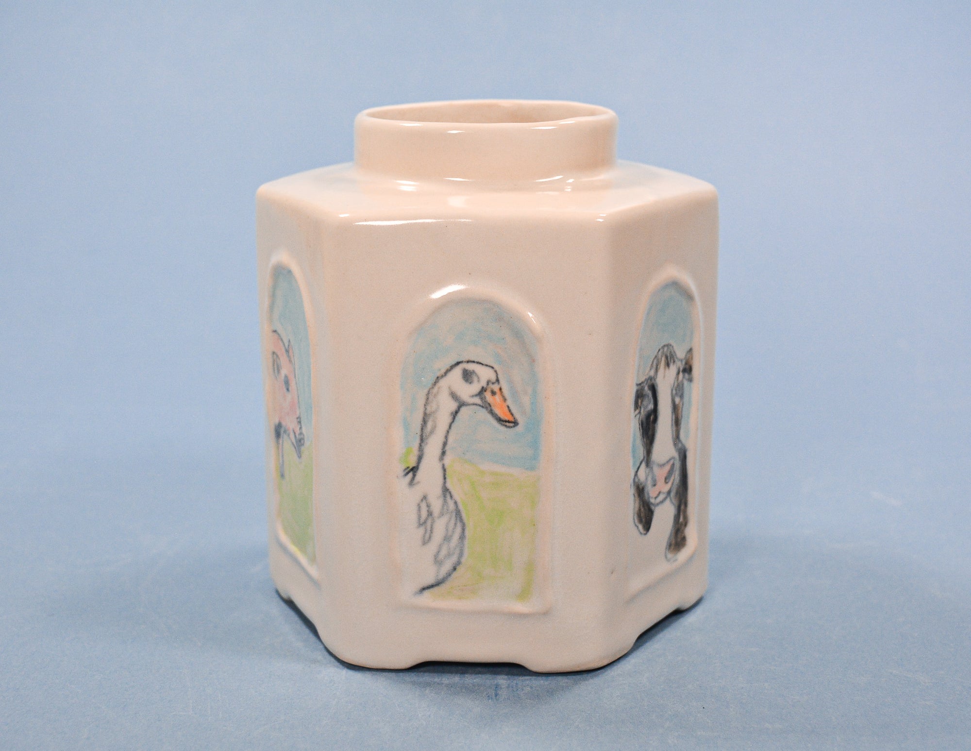 Farm Animals Vase