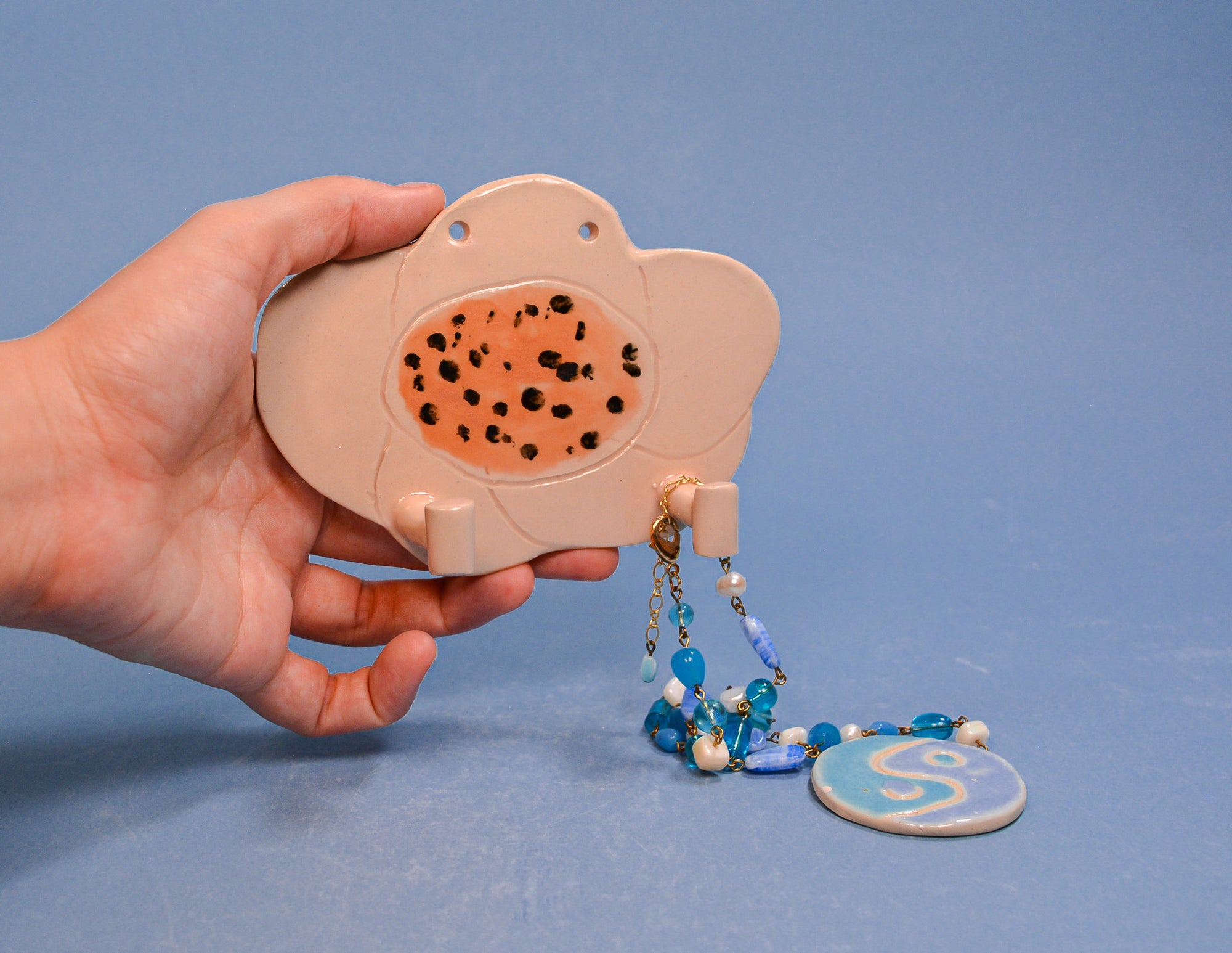 Peach Daisy Wall Hook