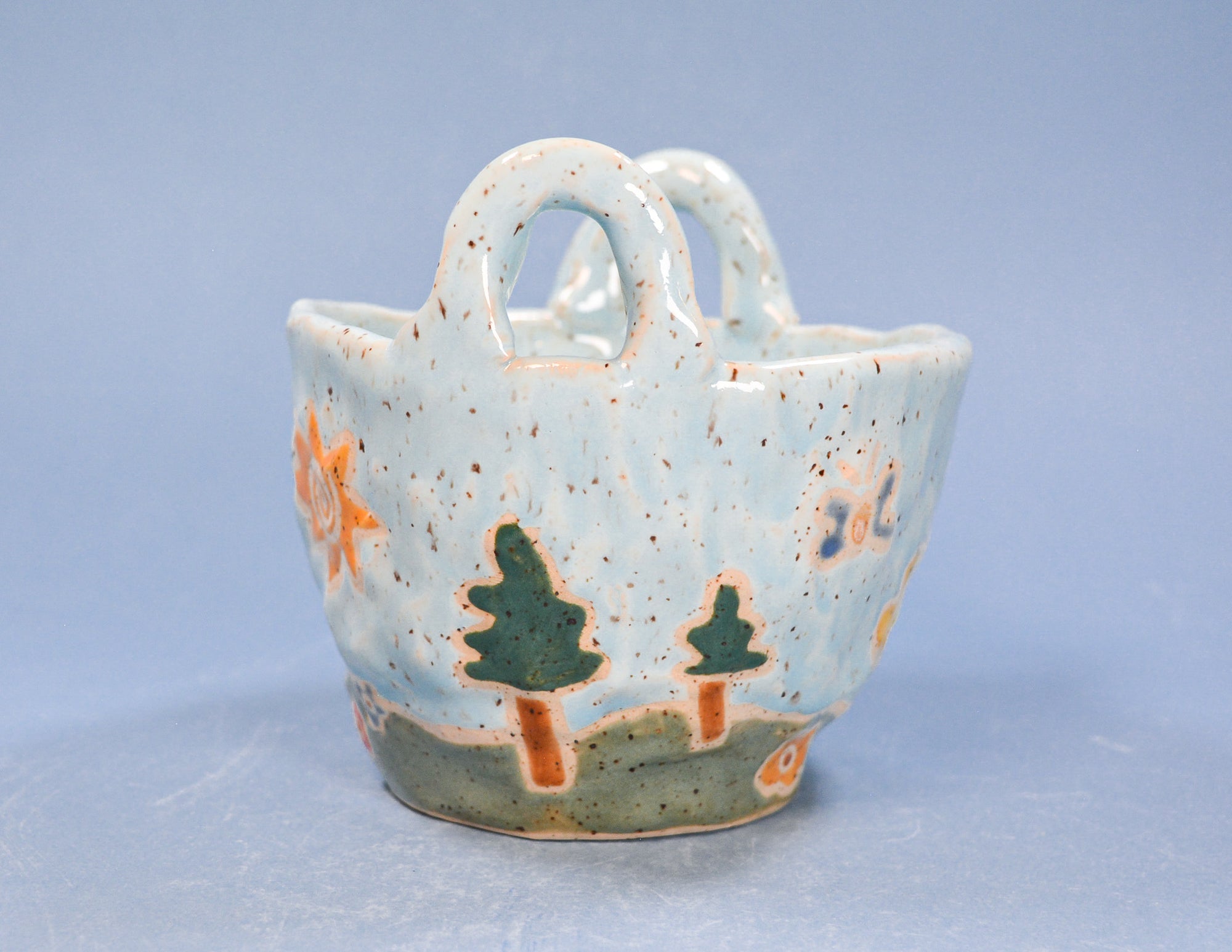 Villa Handbuilt Bowl with Handles