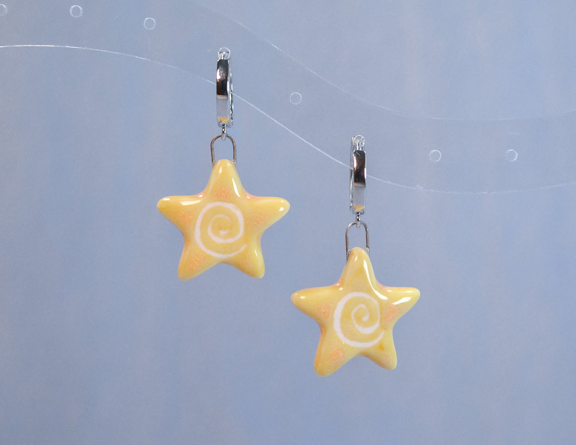 Swirly Star Earrings