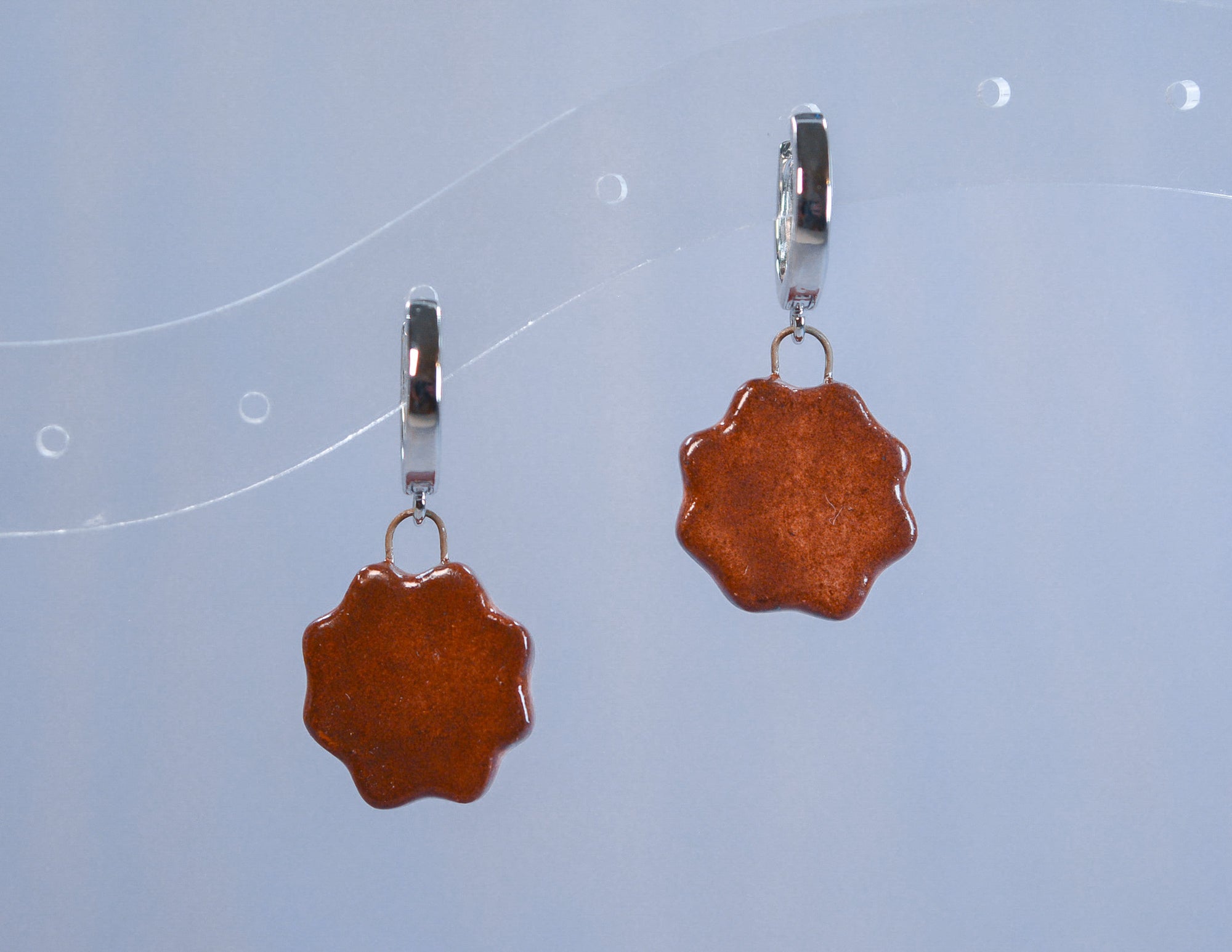 Plum Tulip Earrings