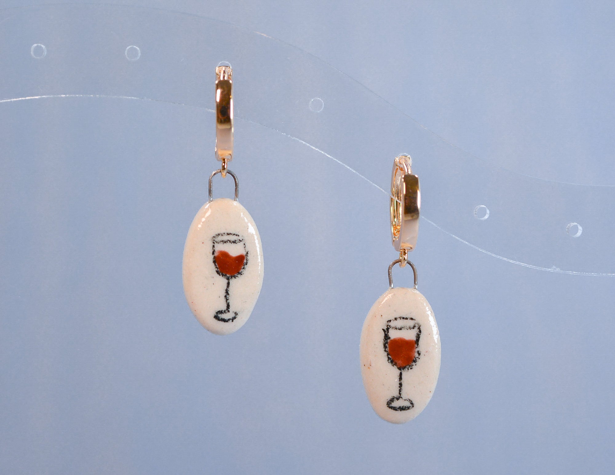 Wine Glass Earrings