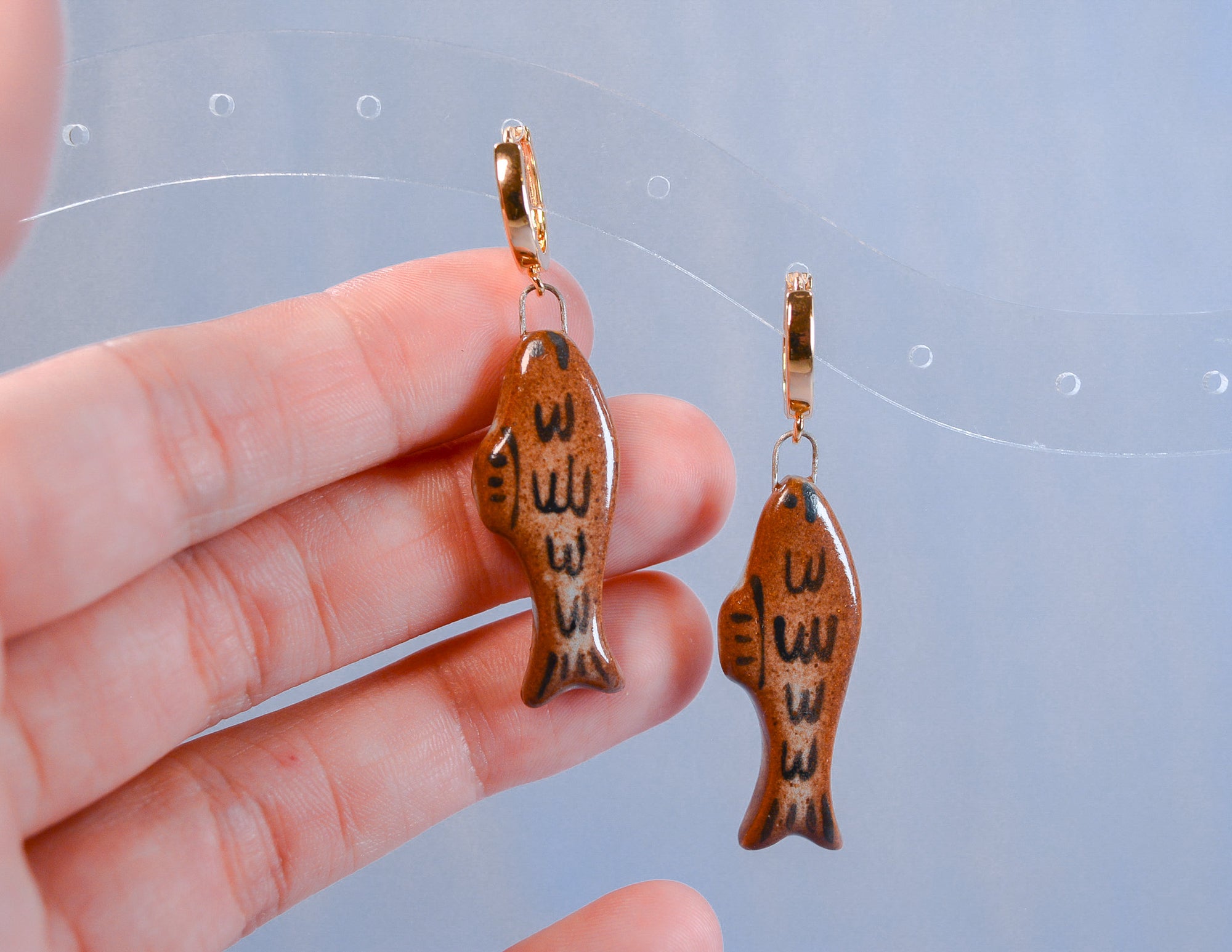 Shino Fish Earrings