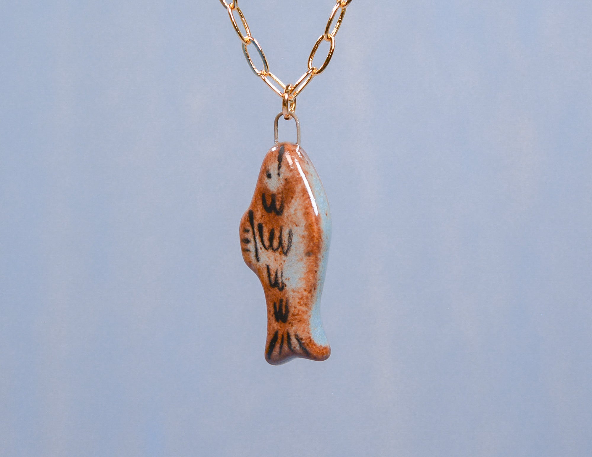 Blue Fish Necklace