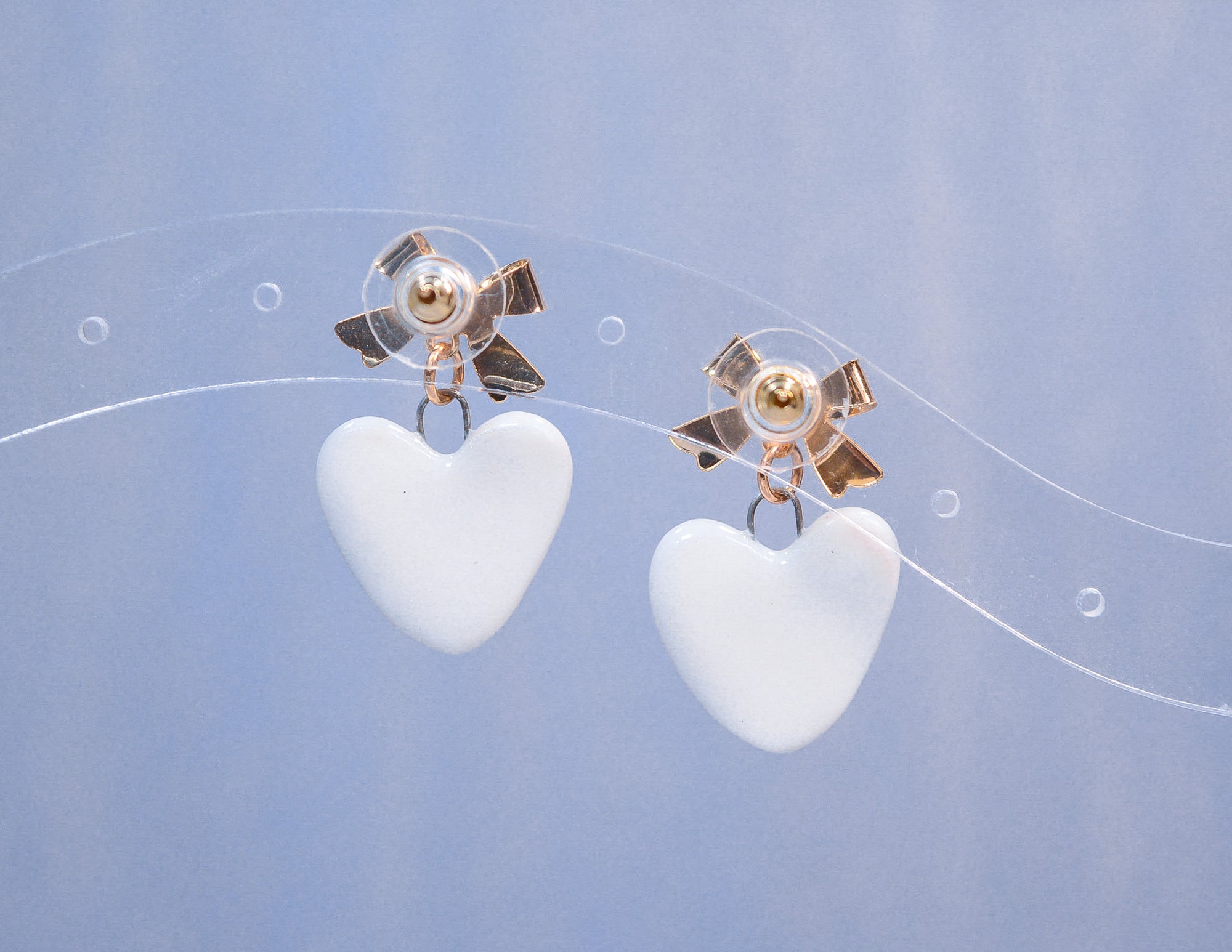 Tulips & Bows Stud Earrings