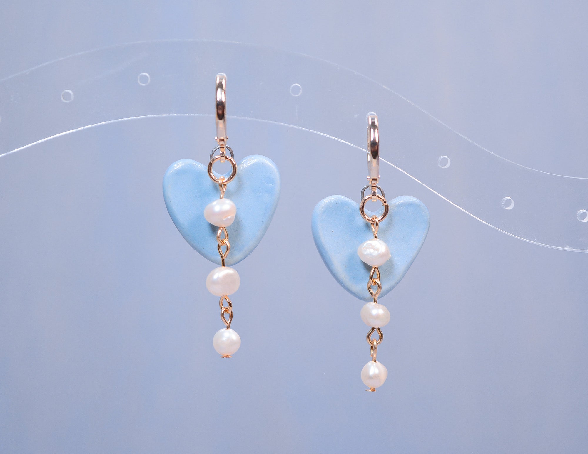 Ladybugs and Pearls Earrings