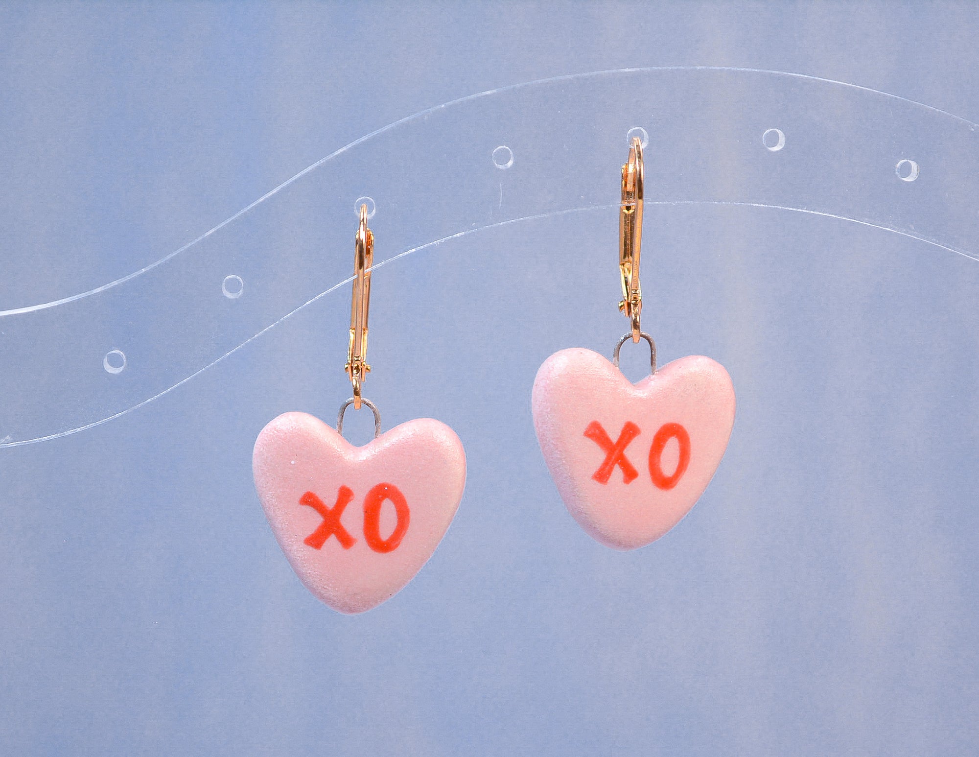 XO Candy Heart Earrings