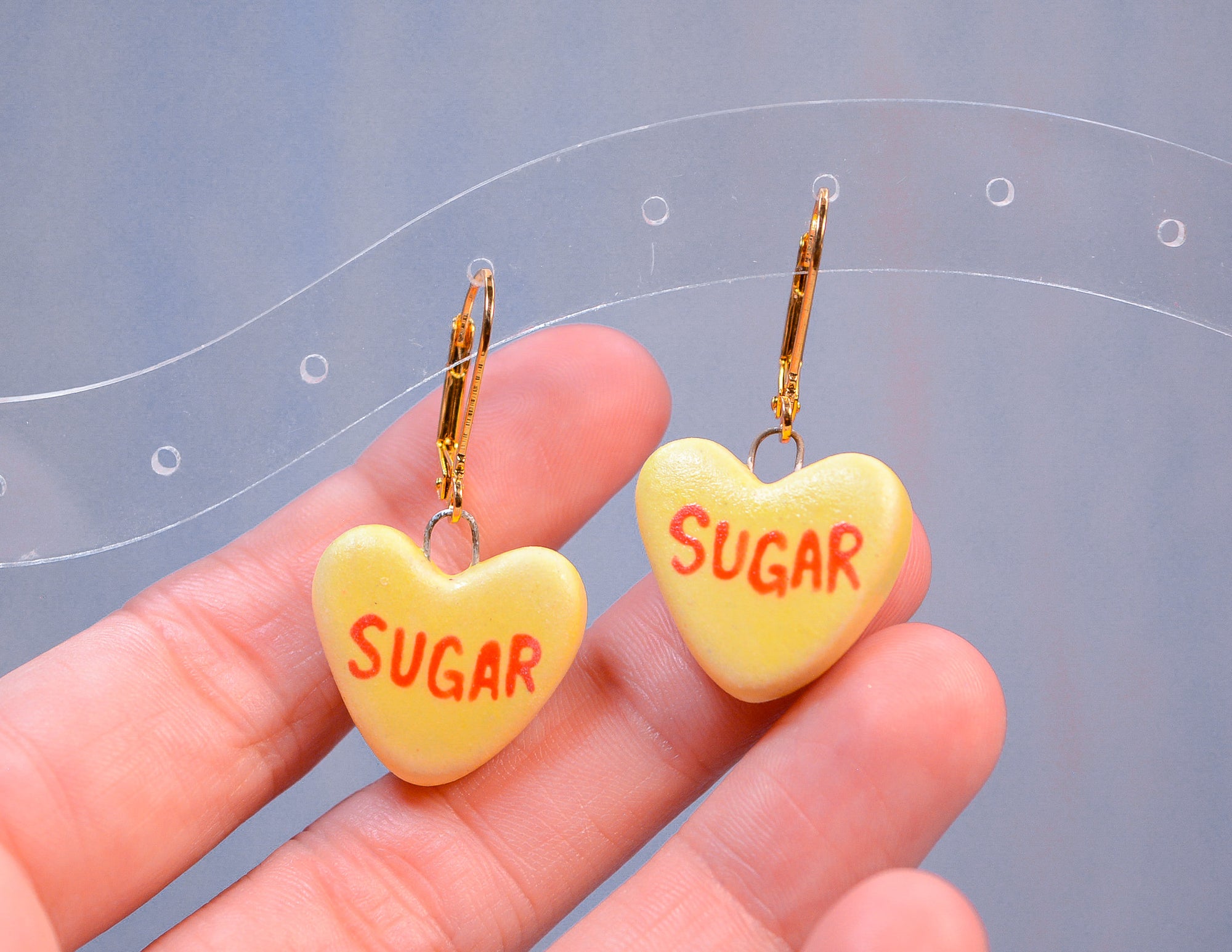 Sugar Candy Heart Earrings