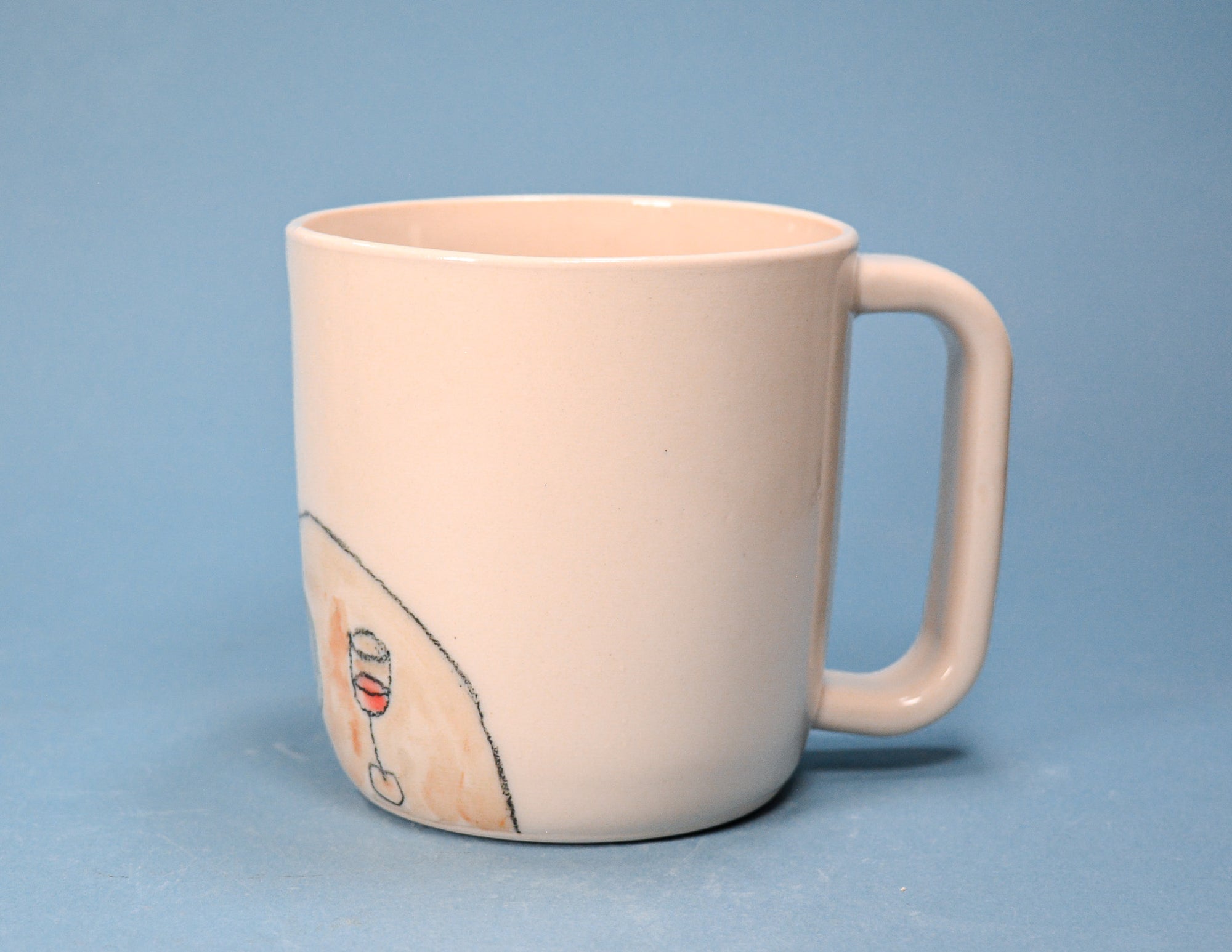Cat at the Table Jumbo Ceramic Mug