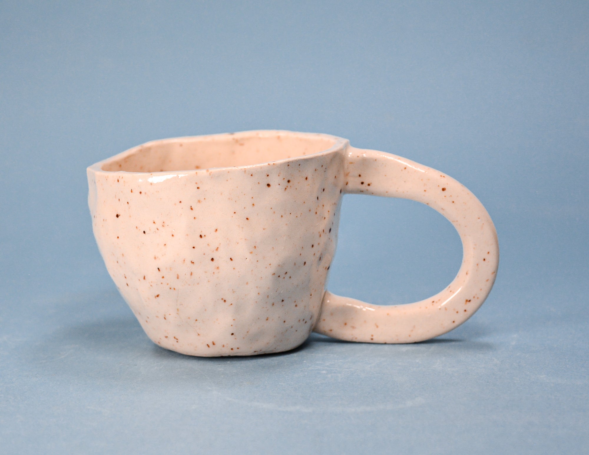 Illustrated Pinched Espresso Ceramic Mug