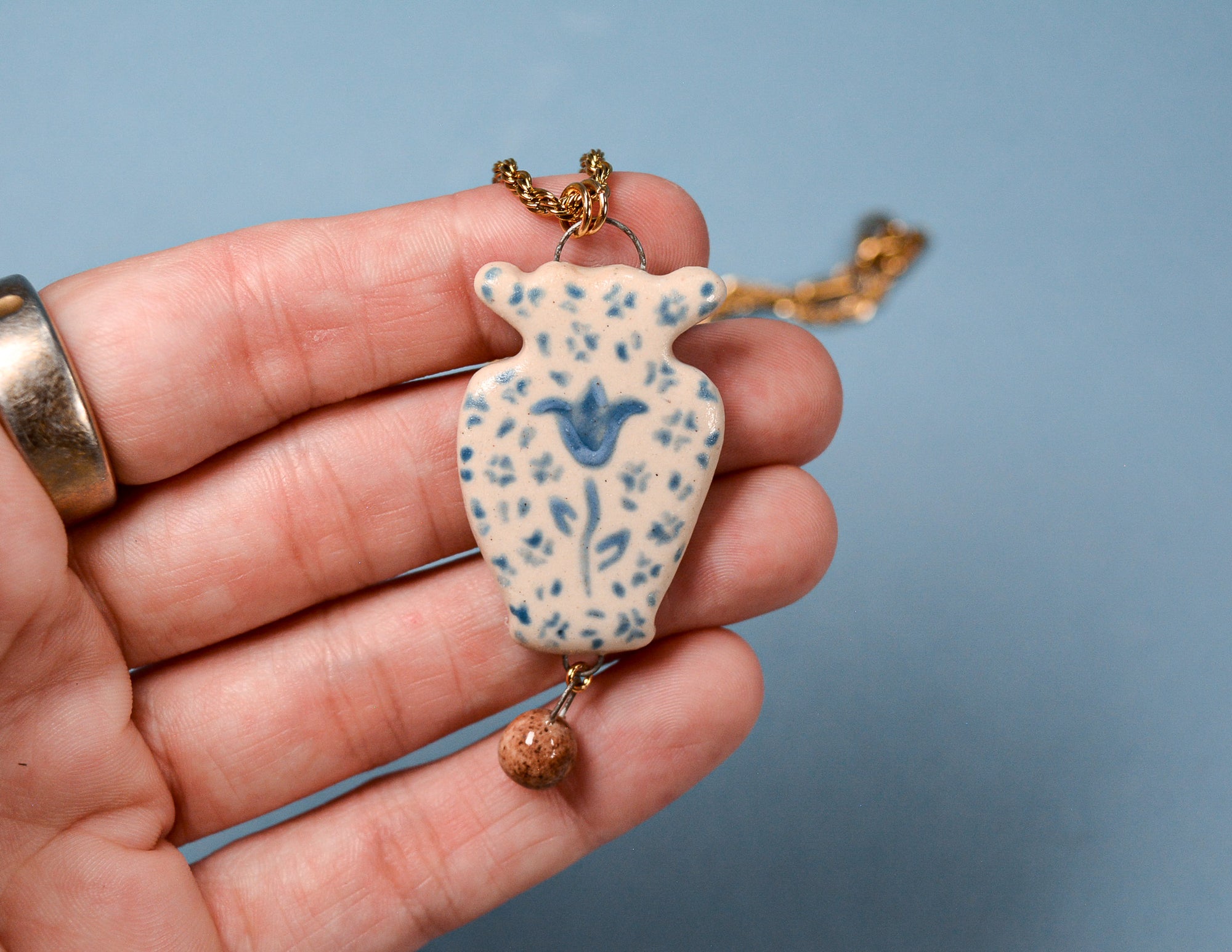 Painted Vase Necklaces
