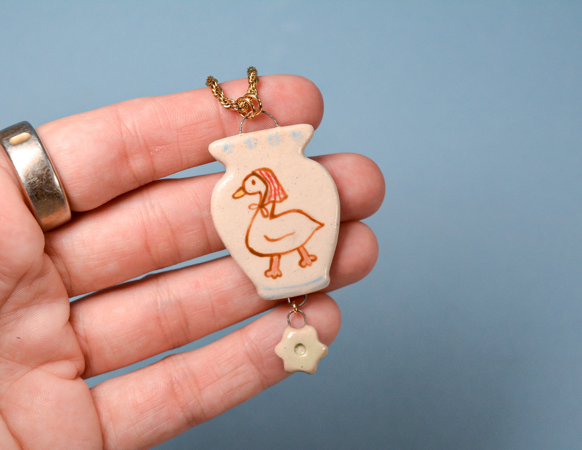 Painted Vase Necklaces