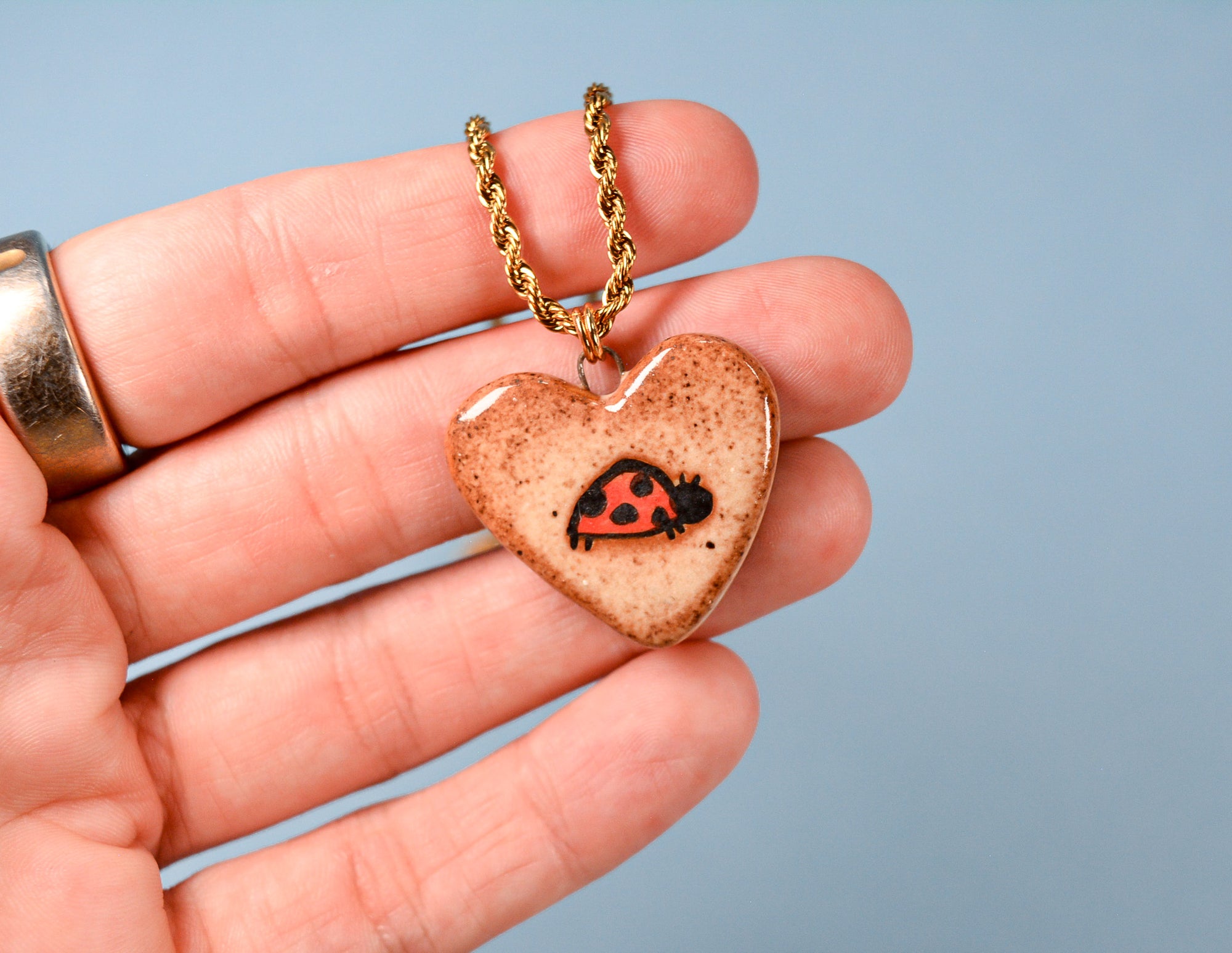 Ladybug Shino Necklace