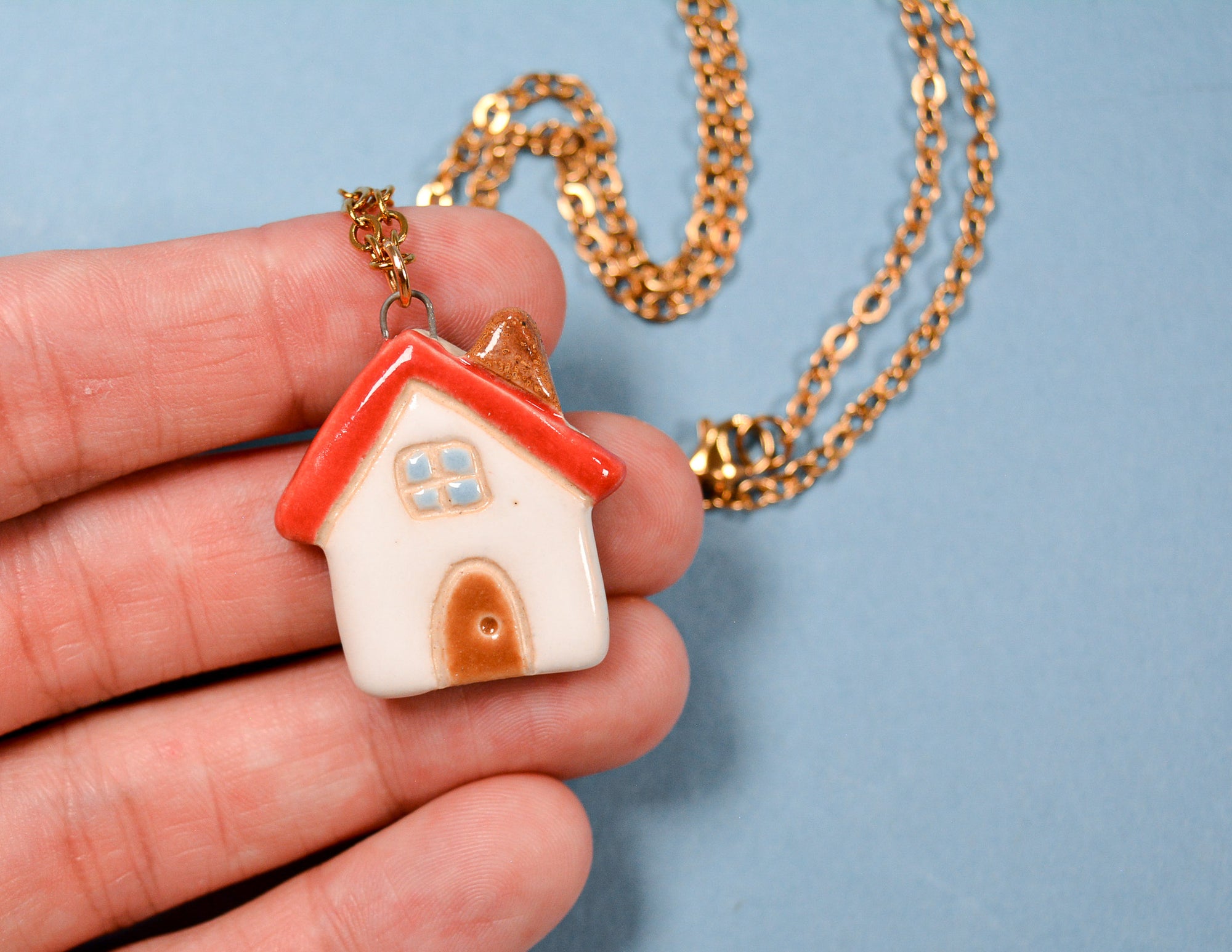 Red Roof Villa Necklace
