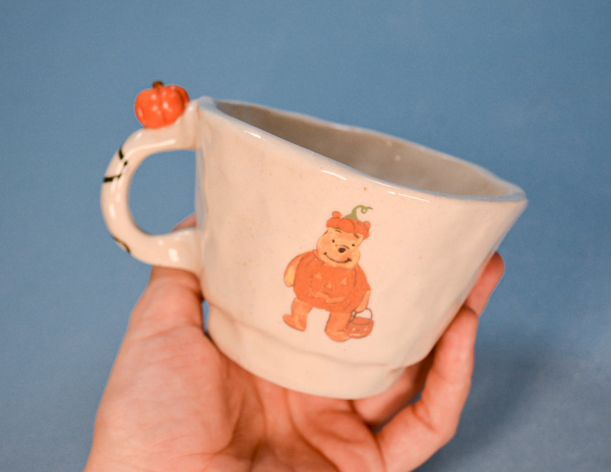 Pumpkin Pooh Pinched Ceramic Mug