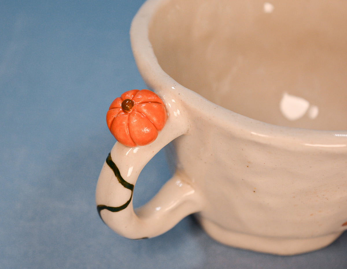 Pumpkin Pooh Pinched Ceramic Mug