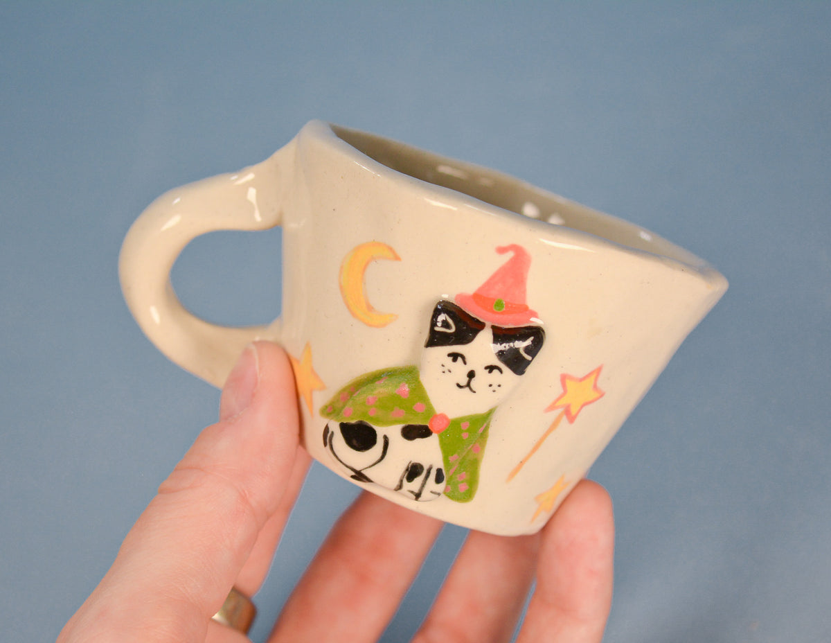 Witchy Cat Espresso Cup