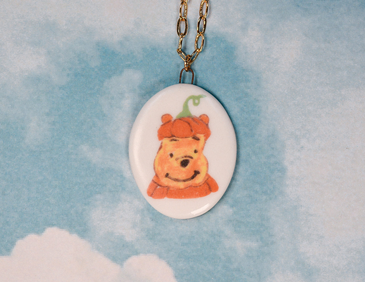 Pumpkin Pooh Necklace