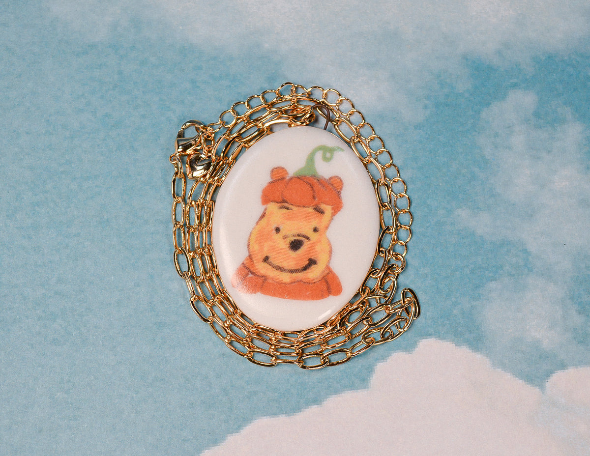 Pumpkin Pooh Necklace