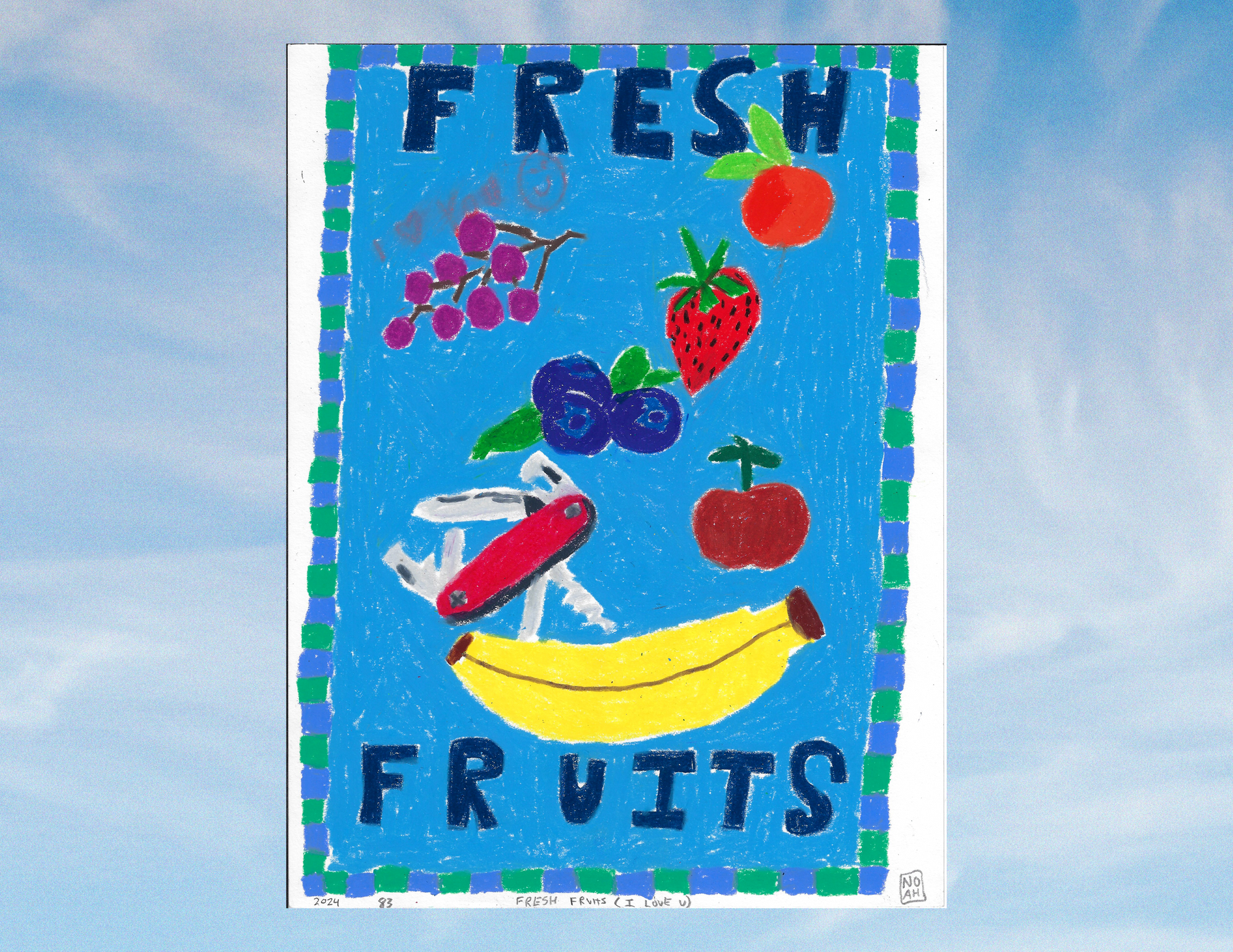 "Fresh Fruits" - Noah Mackenzie Original Drawing 2024