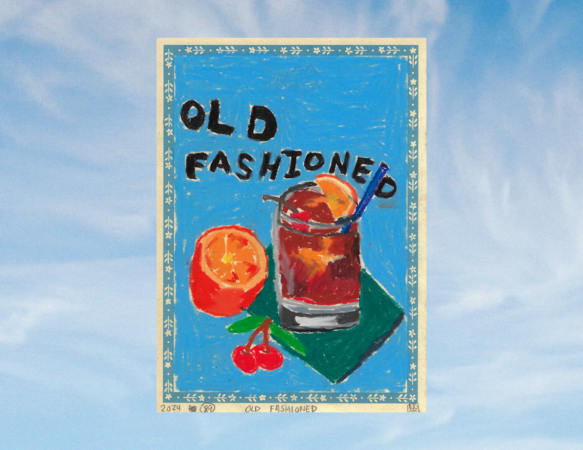 "Old Fashioned" - Noah Mackenzie Original Drawing 2024