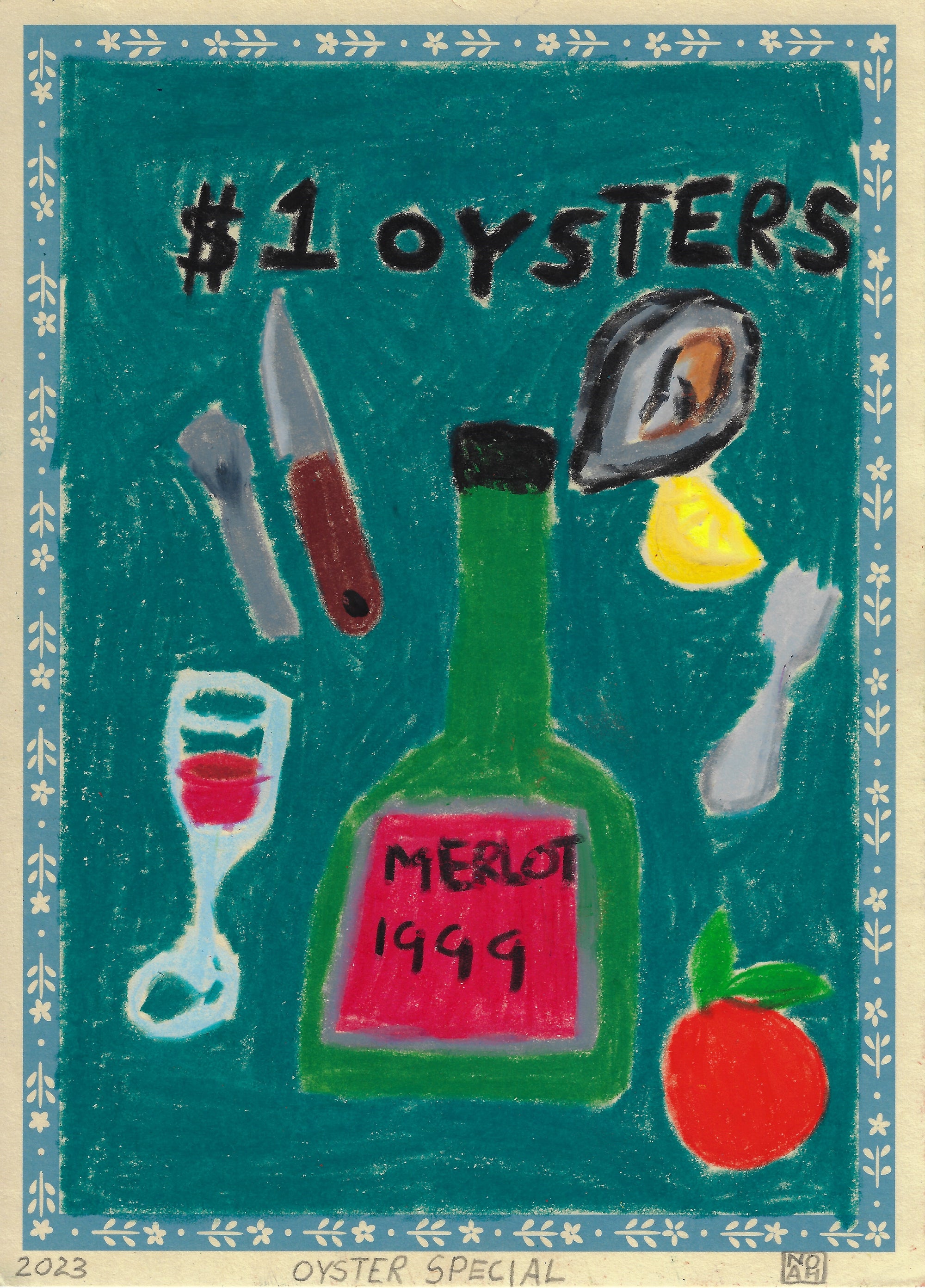 "Oyster Special" - Noah Mackenzie Original Drawing 2024