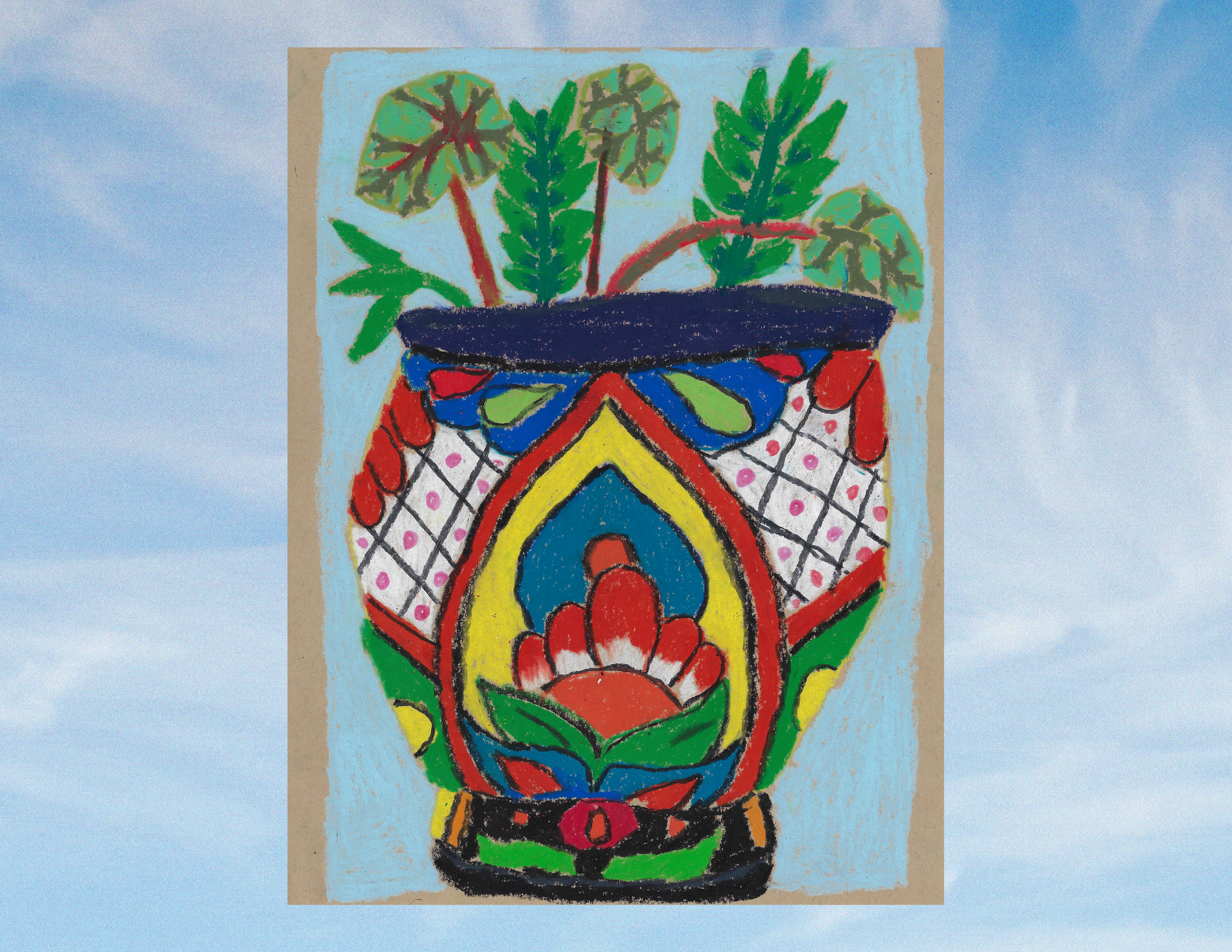 "Talavera Pot" - Noah Mackenzie Original Drawing 2024