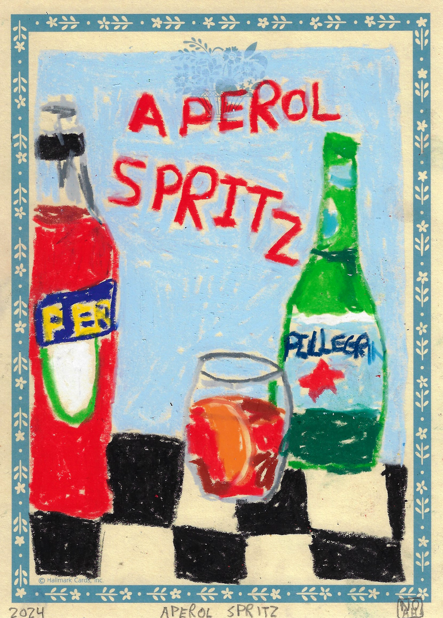 "Aperol Spritz" - Noah Mackenzie Original Drawing 2024