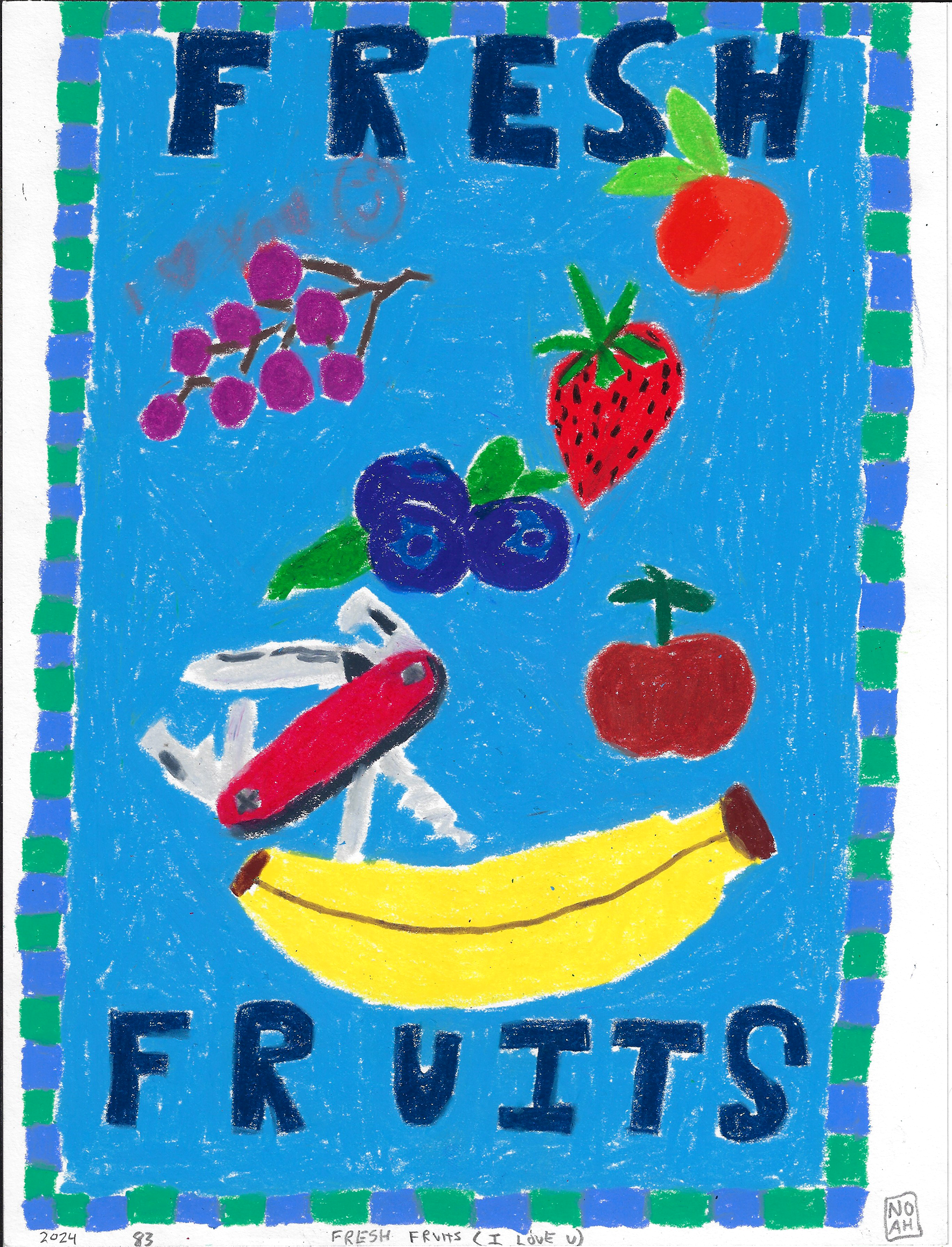 "Fresh Fruits" - Noah Mackenzie Original Drawing 2024