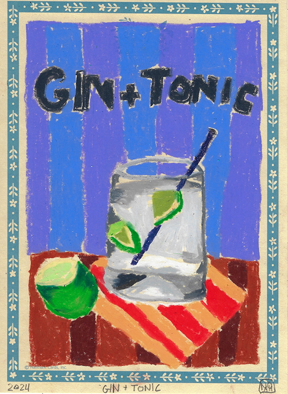 "Gin and Tonic" - Noah Mackenzie Original Drawing 2024