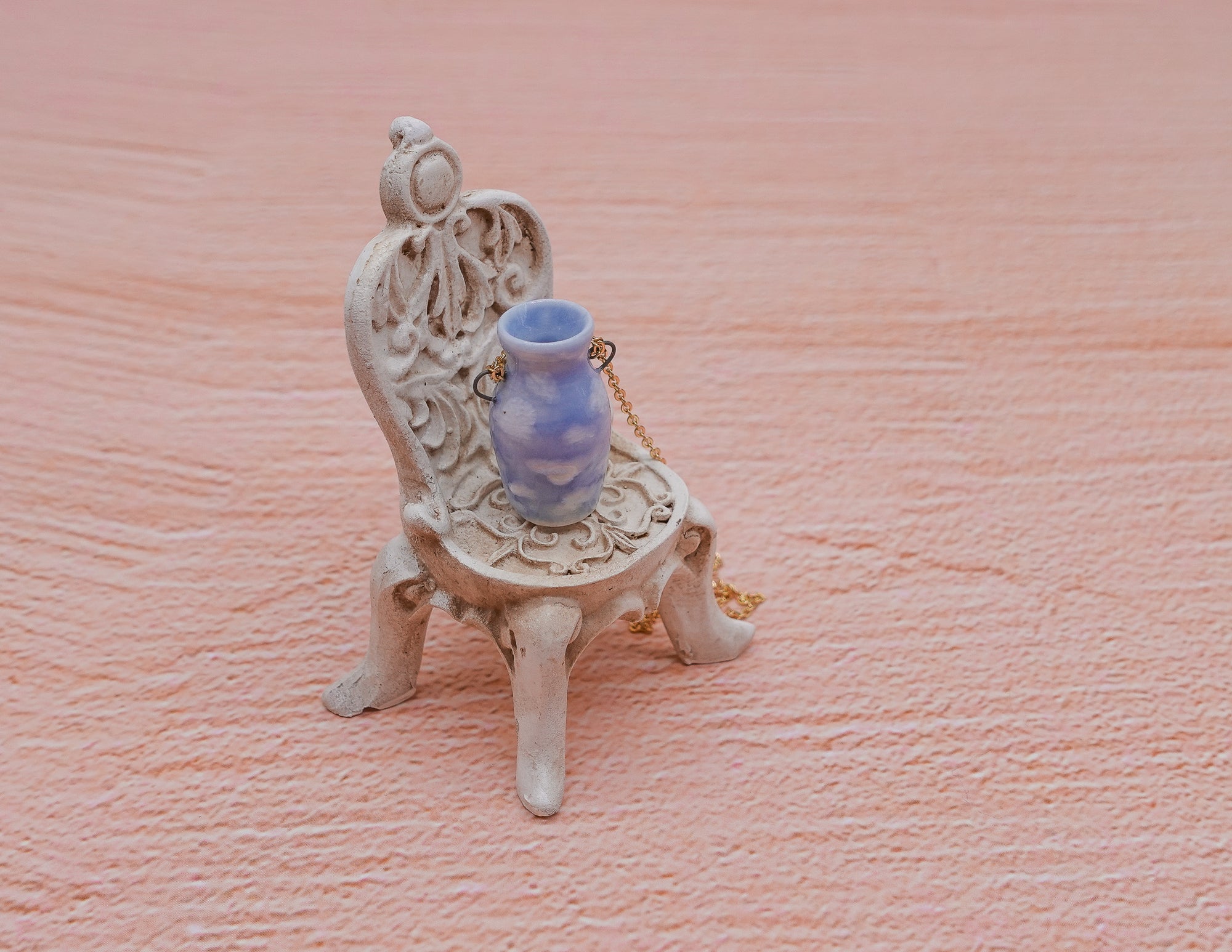 Tiny Cloud Vase Necklace