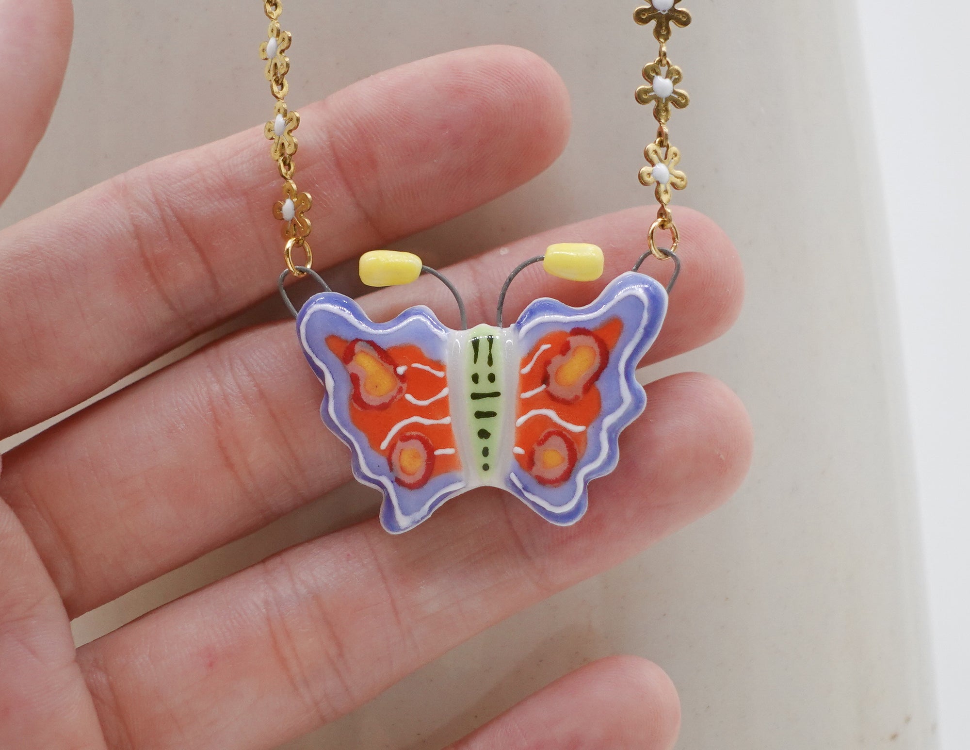 Kaleidoscope Butterfly Necklace