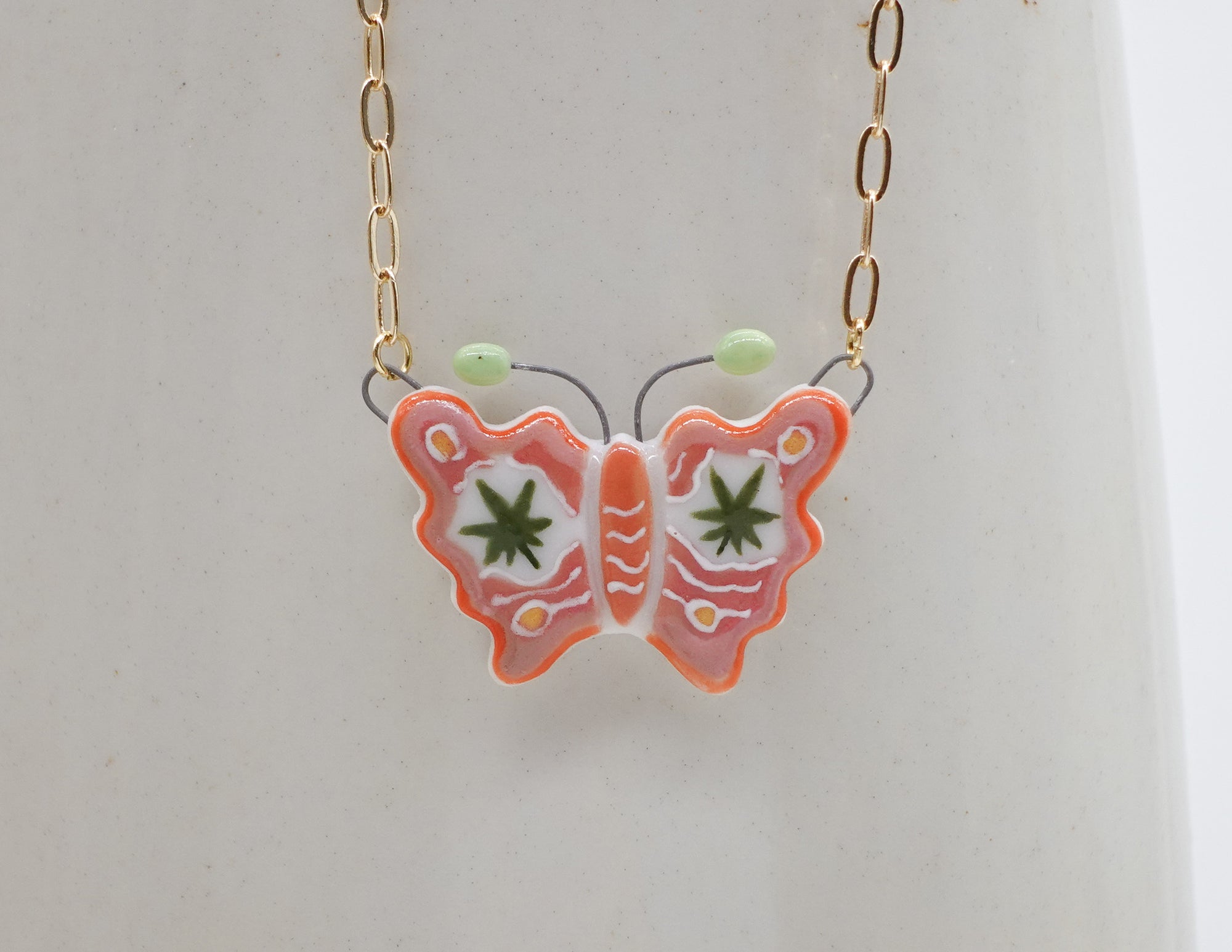 Mary Jane Butterfly Necklace