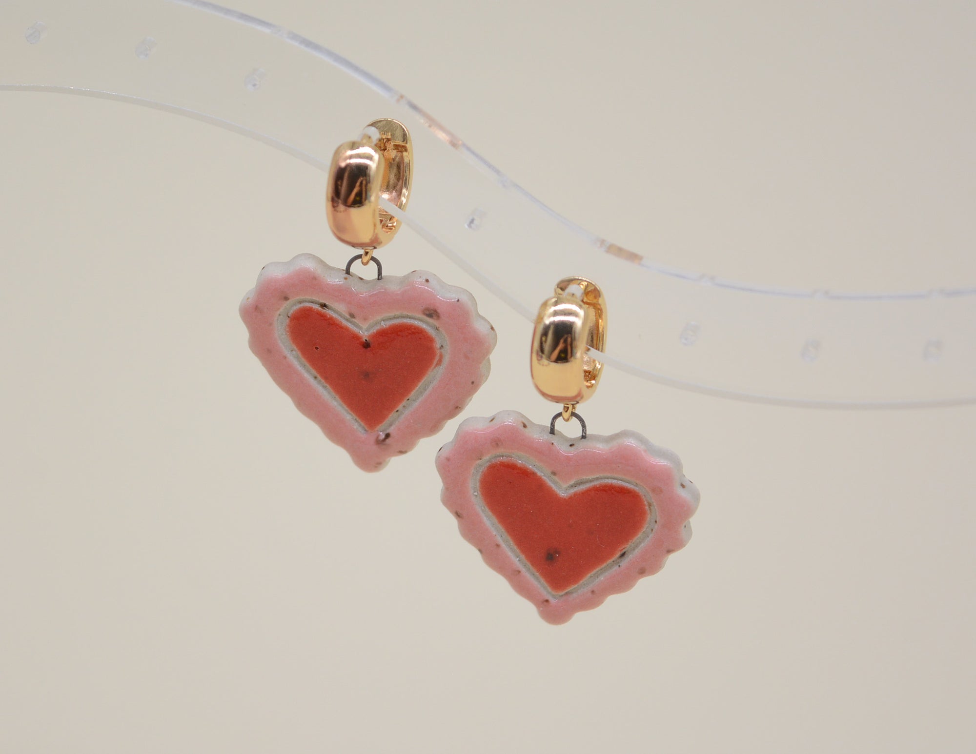 Doily Heart Earrings