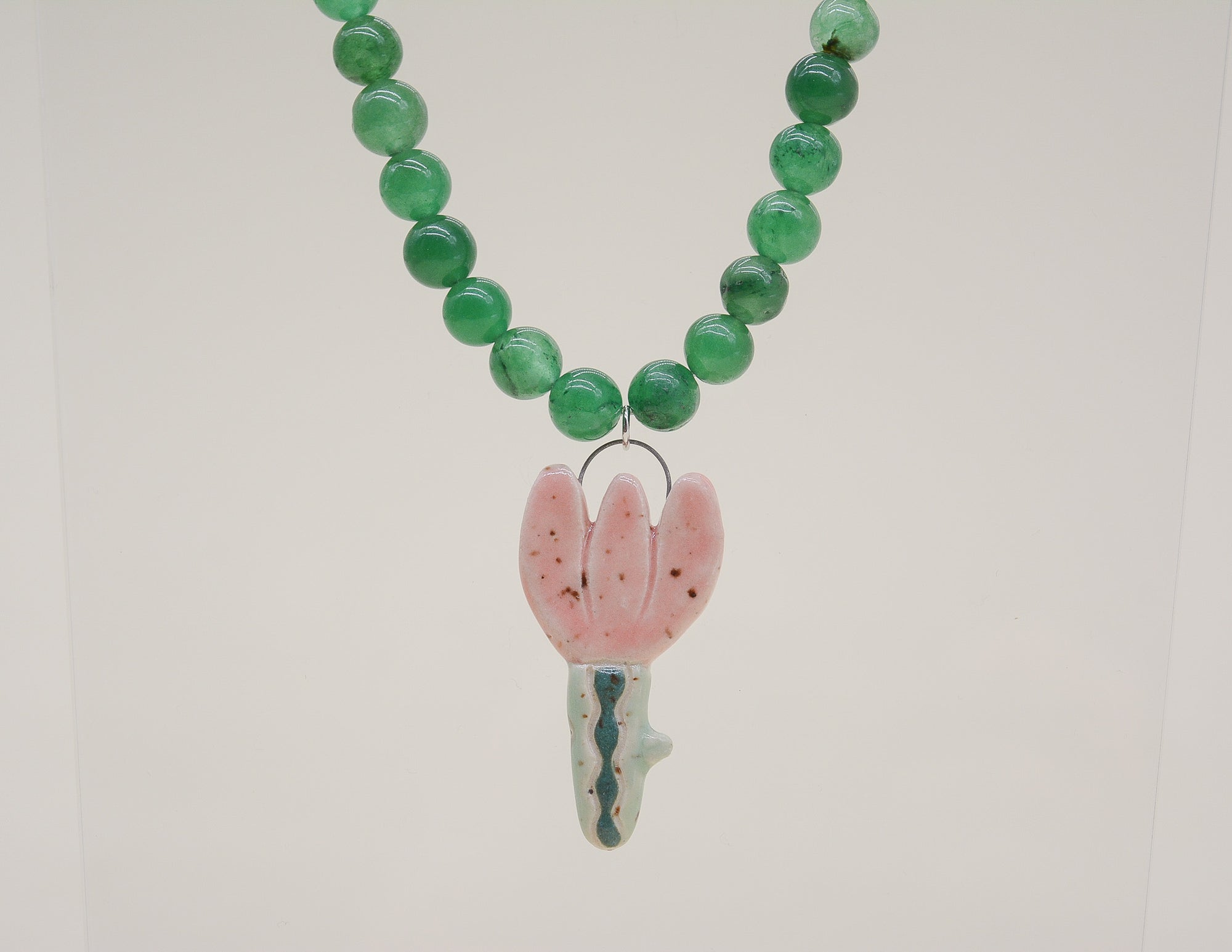Pink Tulip Necklace