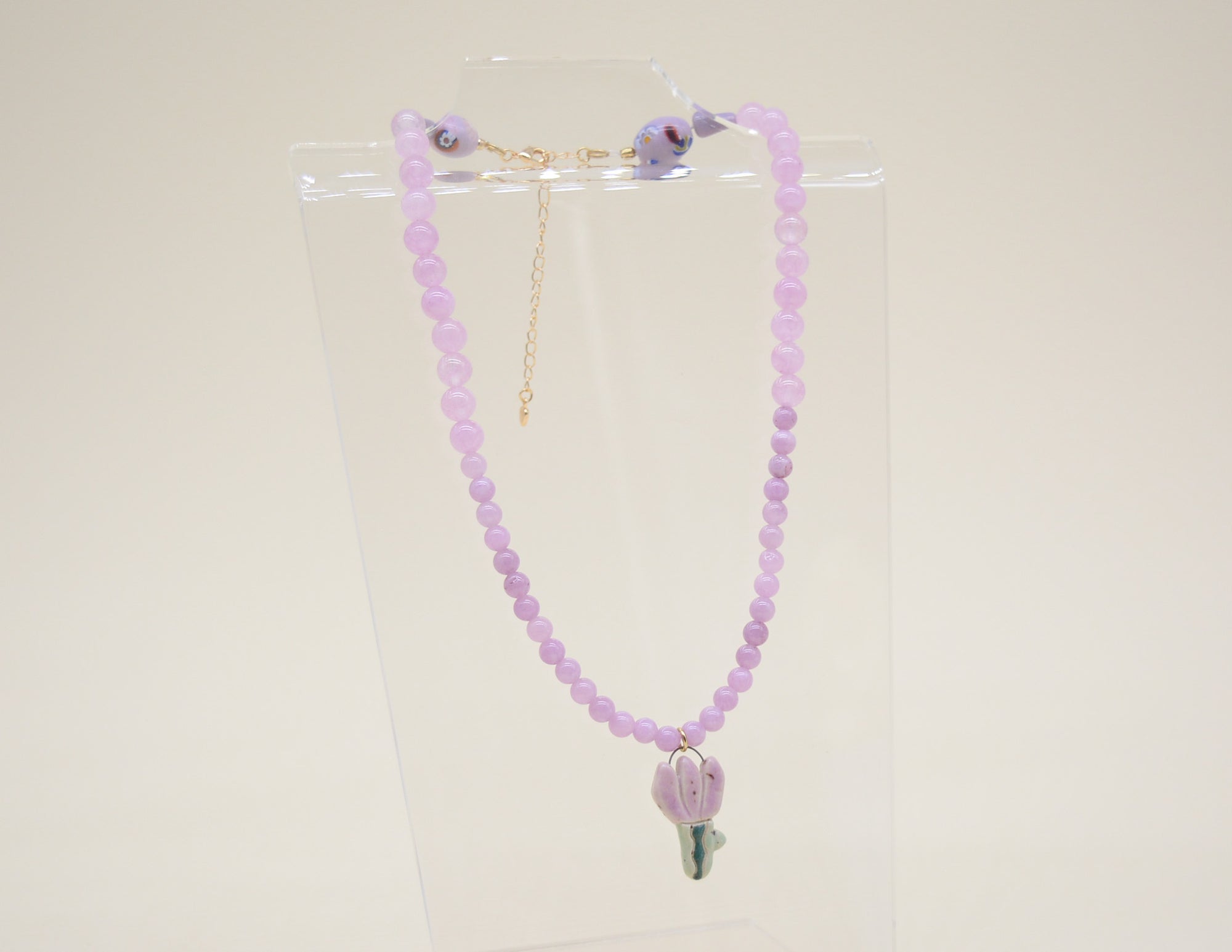 Purple Tulip Necklace