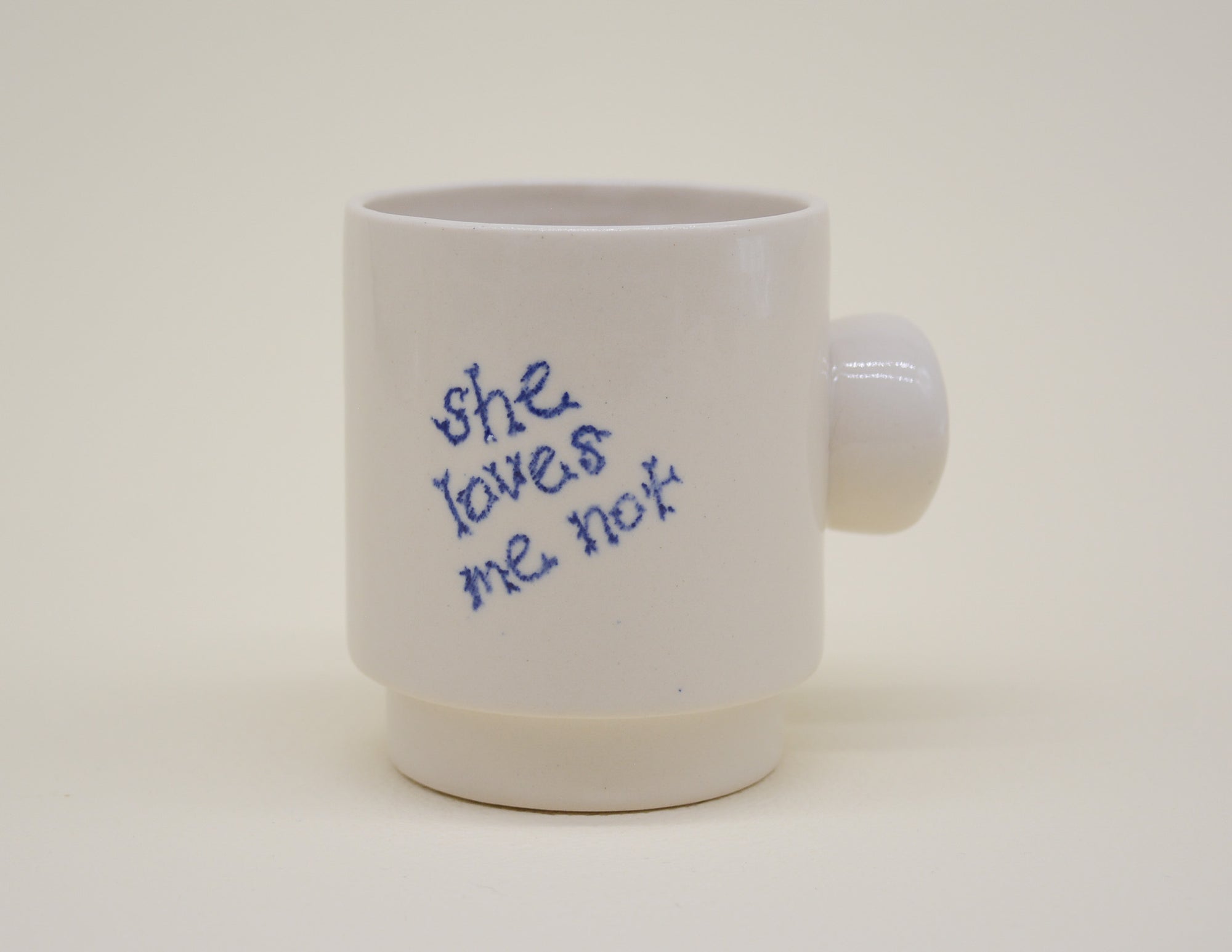 She Loves Me She Loves Me Not Espresso Mug