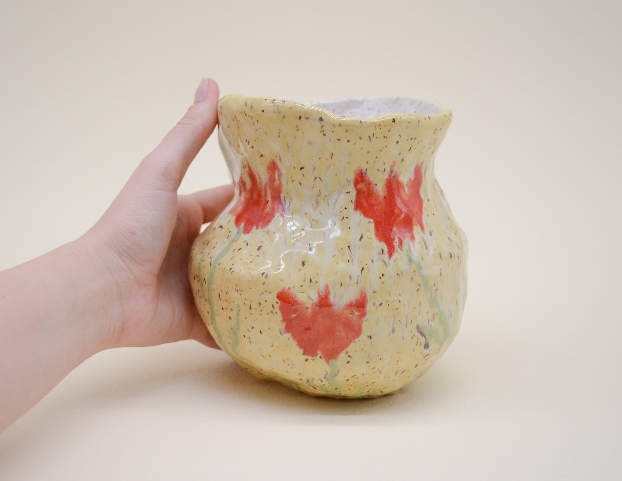 Hand Built Tulip Vase